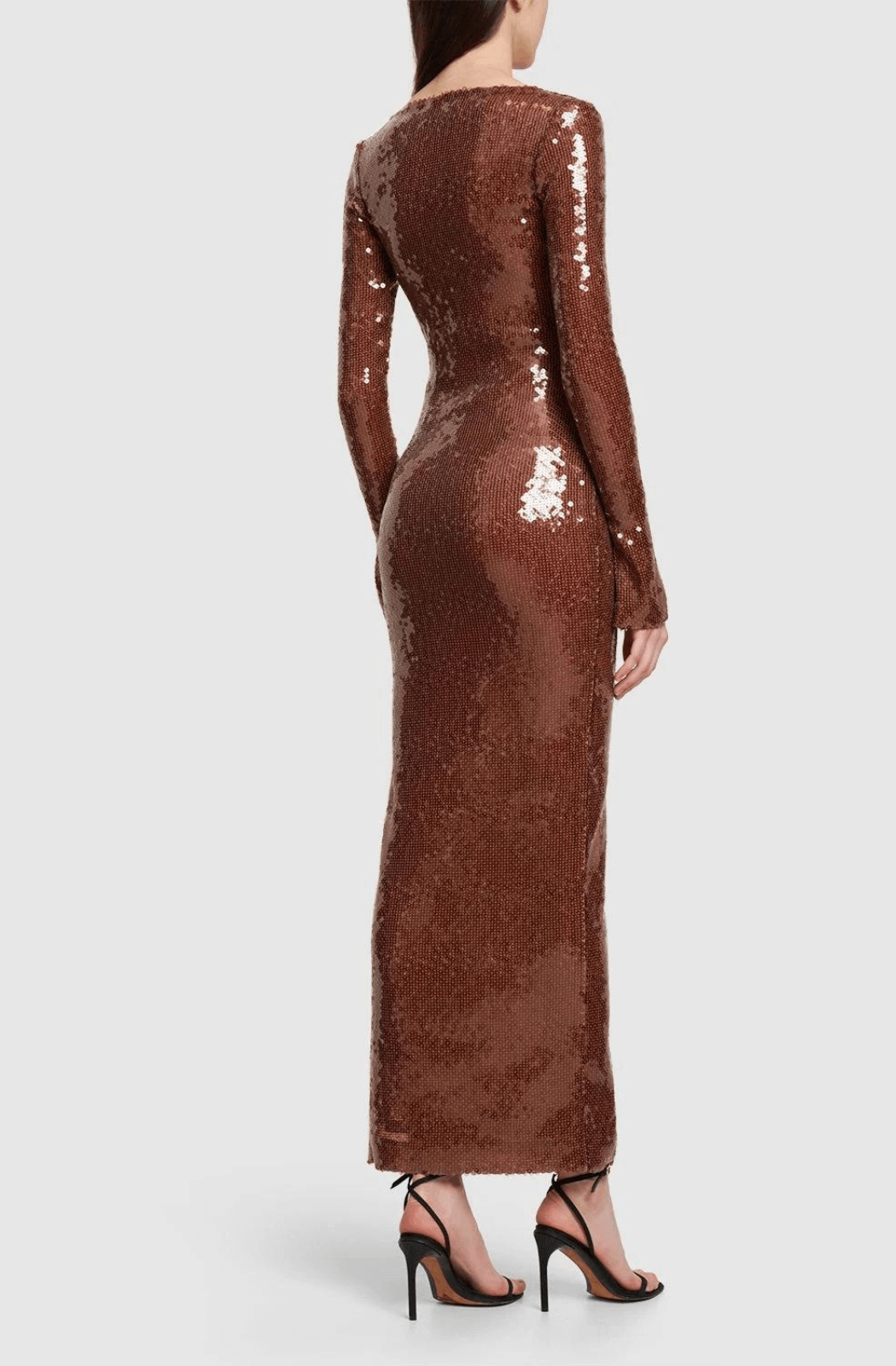 16Arlington Solaria Sequin Midi Dress - Smoke Sequin