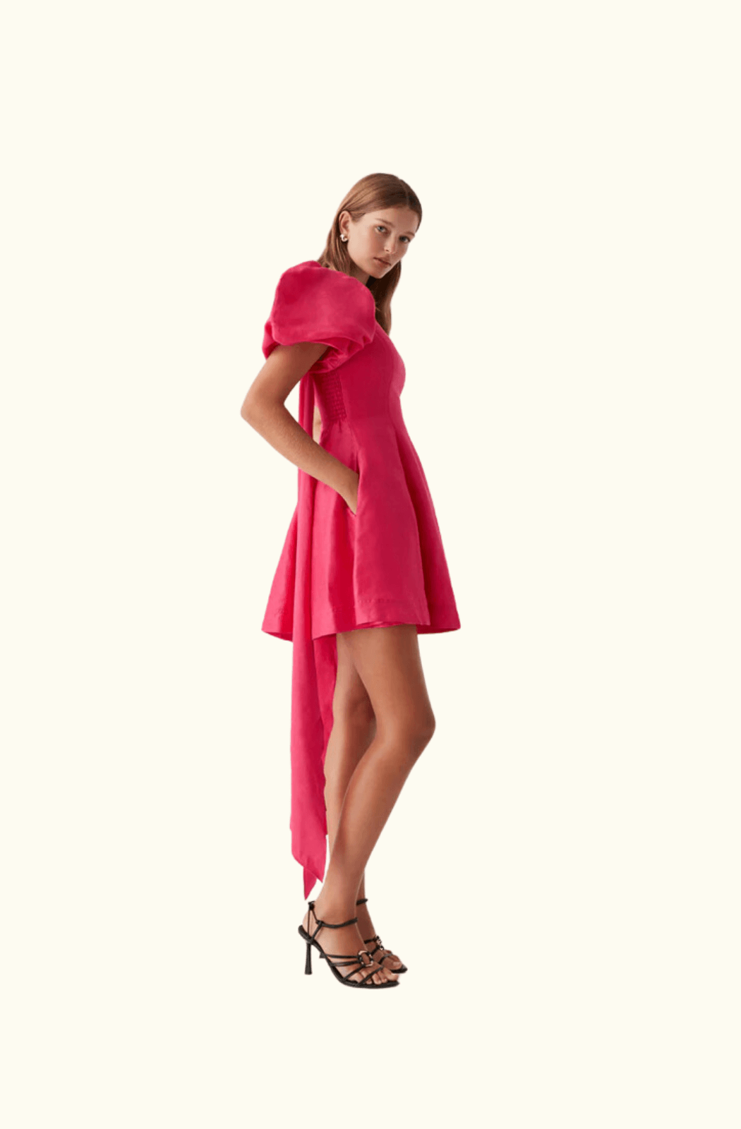 Aje Arista Tulip Sleeve Mini Dress