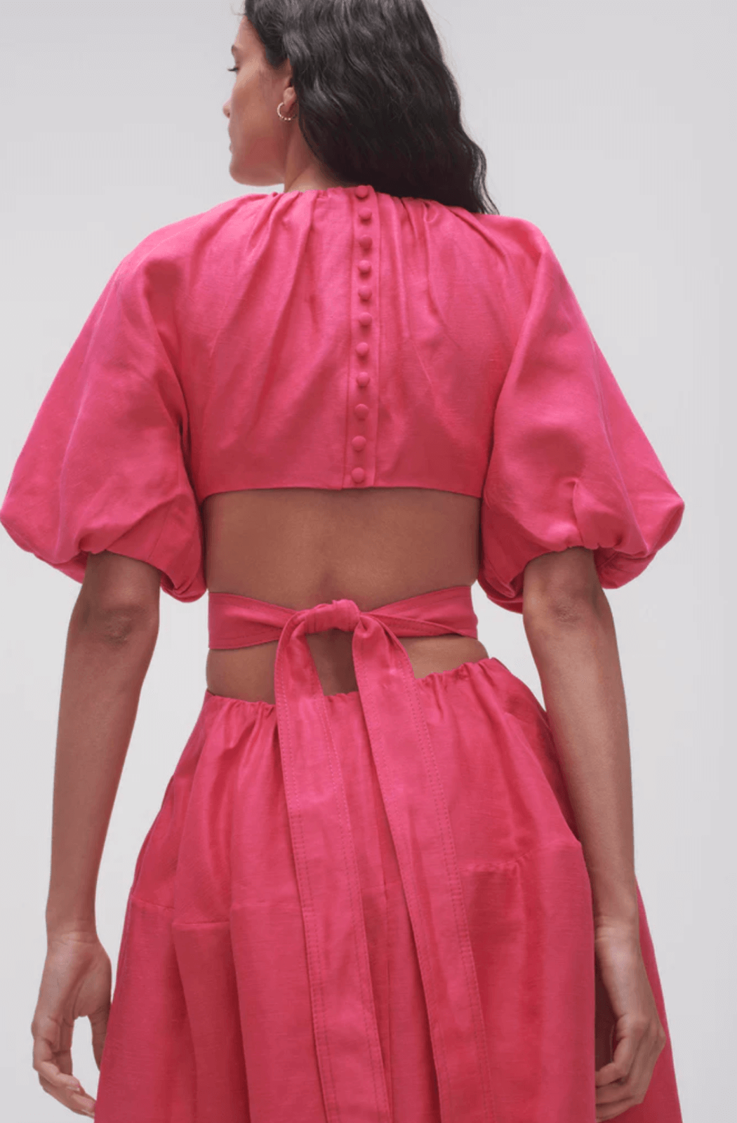 AJE Mimosa Cutout Midi Dress