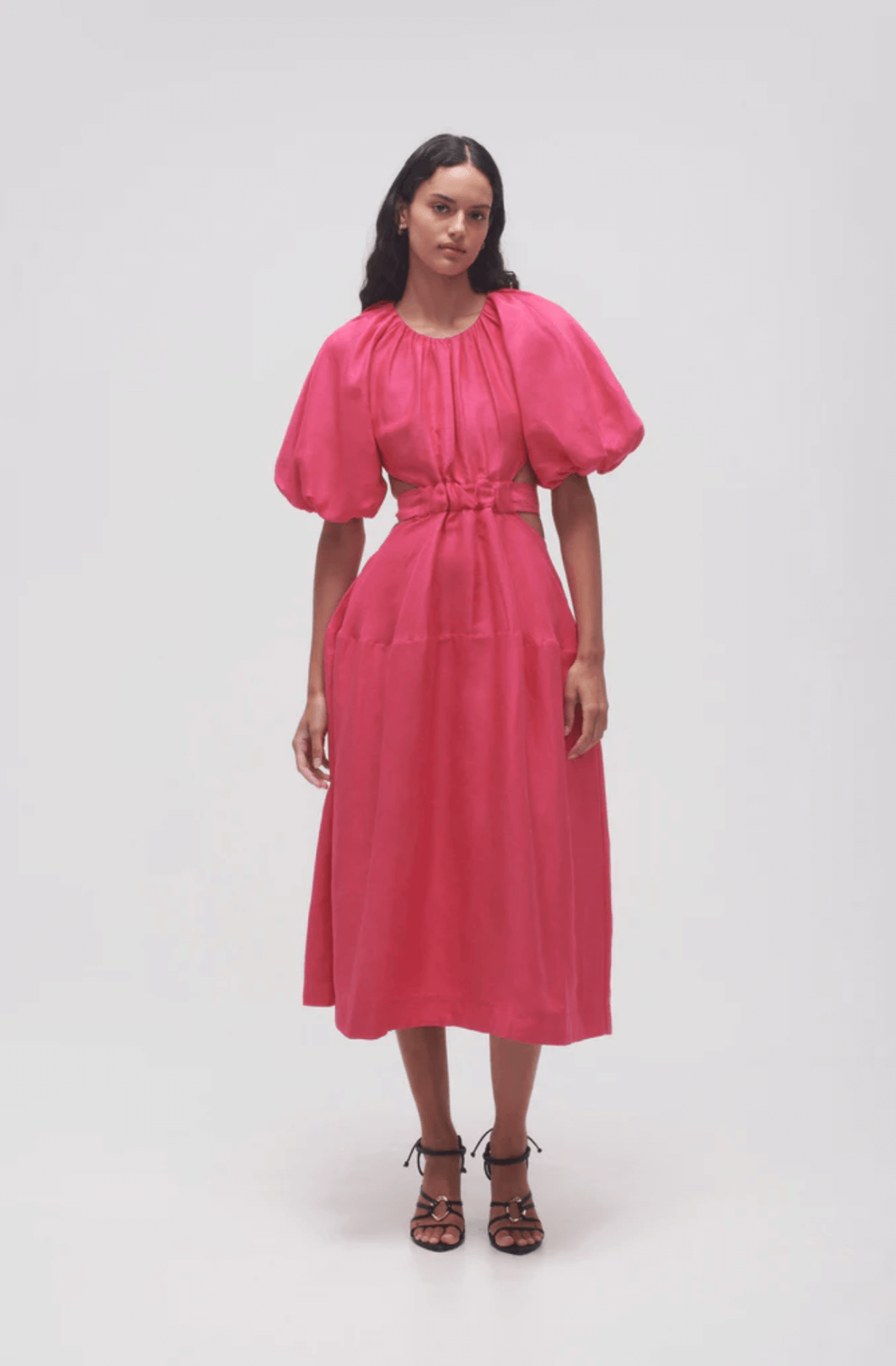AJE Mimosa Cutout Midi Dress