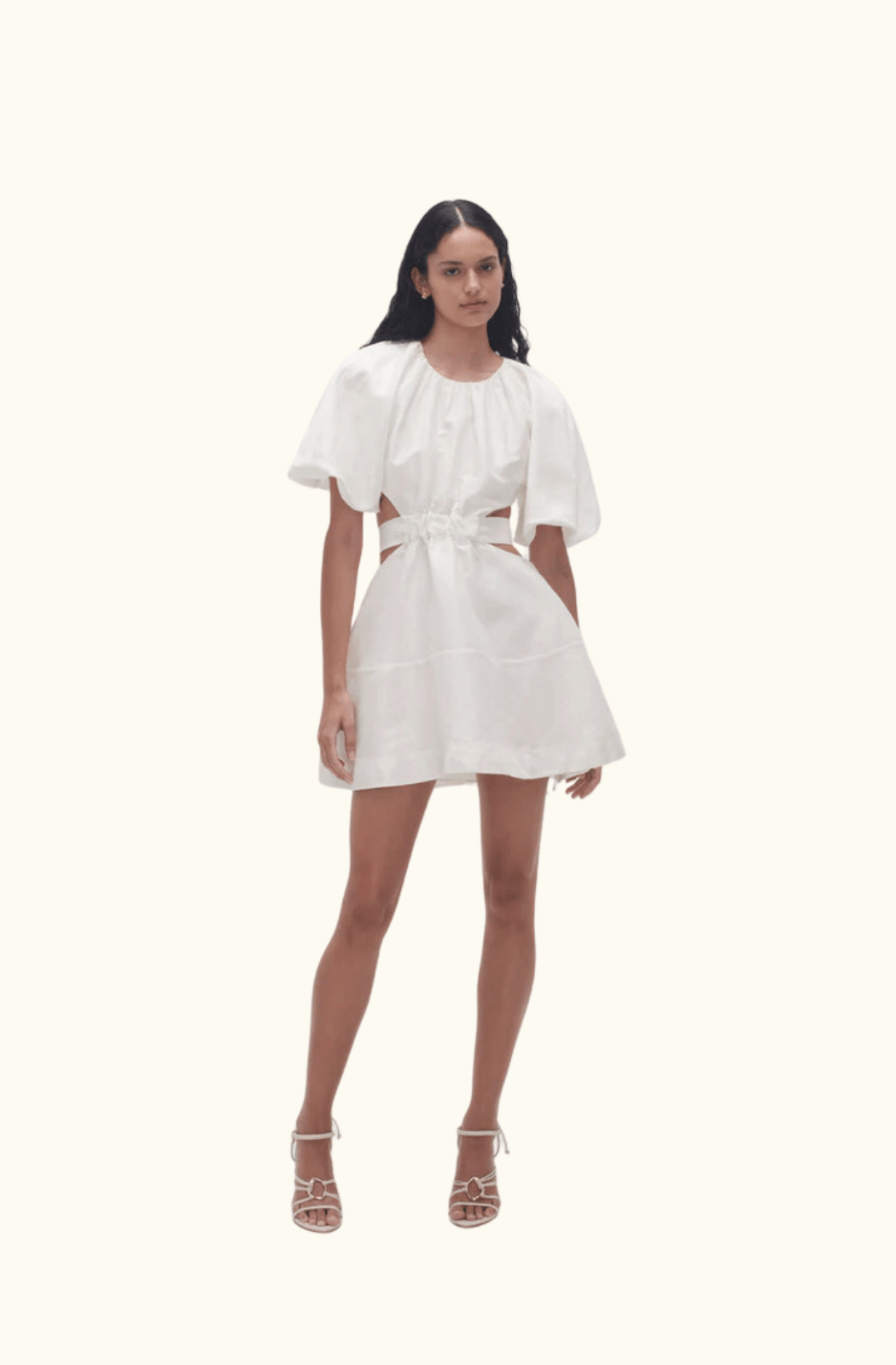 Aje Mimosa Cut Out Mini Dress - Ivory