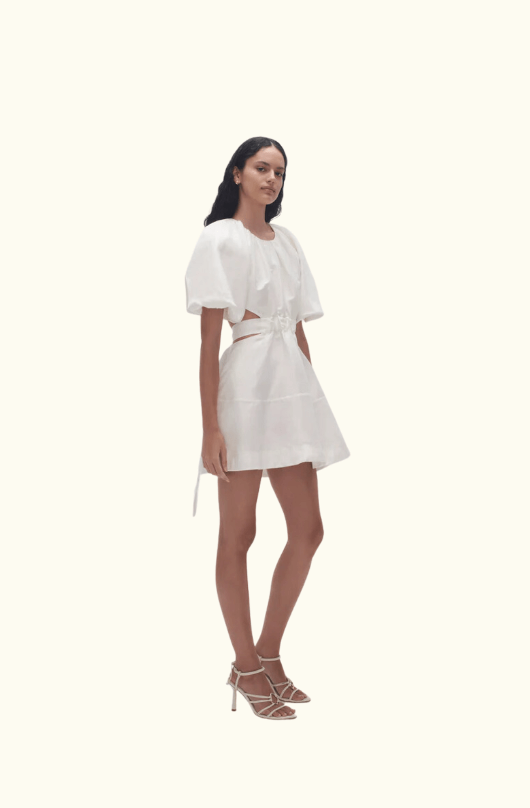 Aje Mimosa Cut Out Mini Dress - Ivory