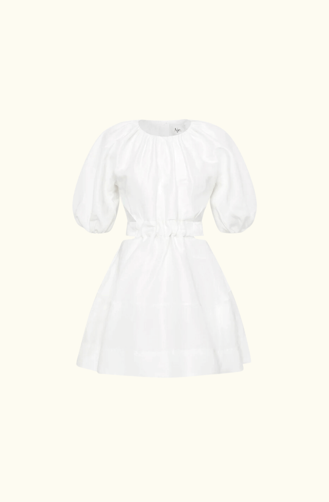 Aje Mimosa Cut Out Mini Dress - Ivory