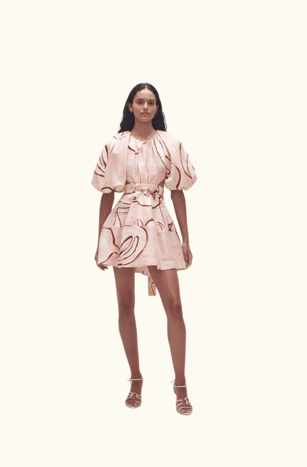 Aje Psychedelia Cut Out Mini Dress
