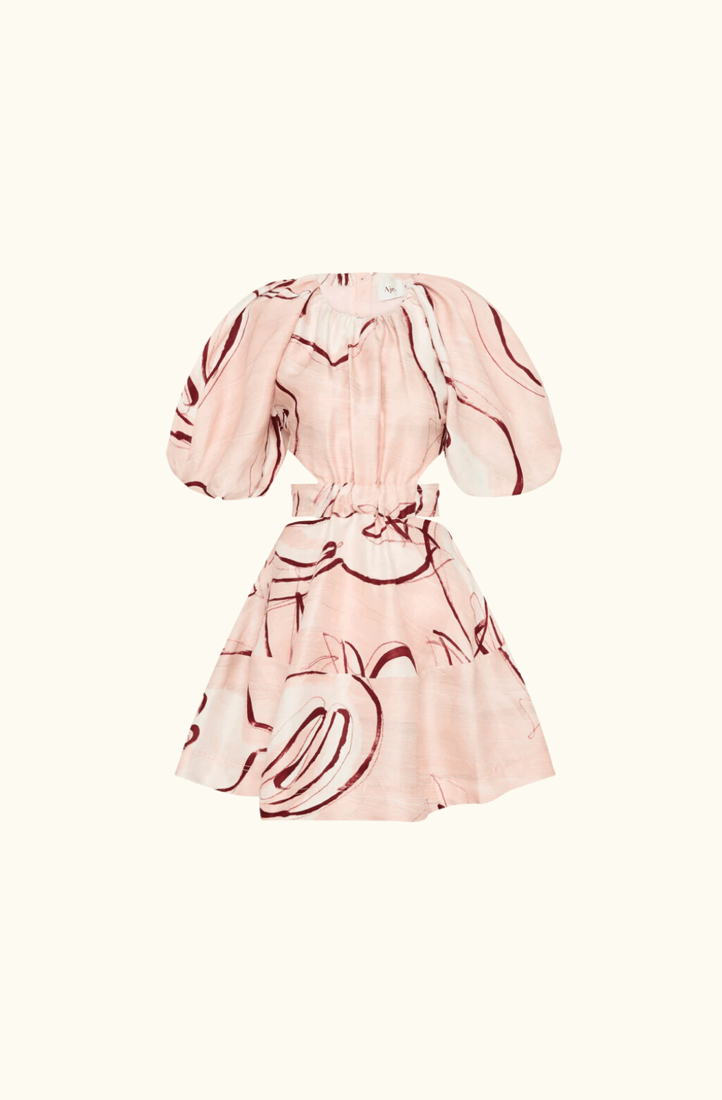 Aje Psychedelia Cut Out Mini Dress