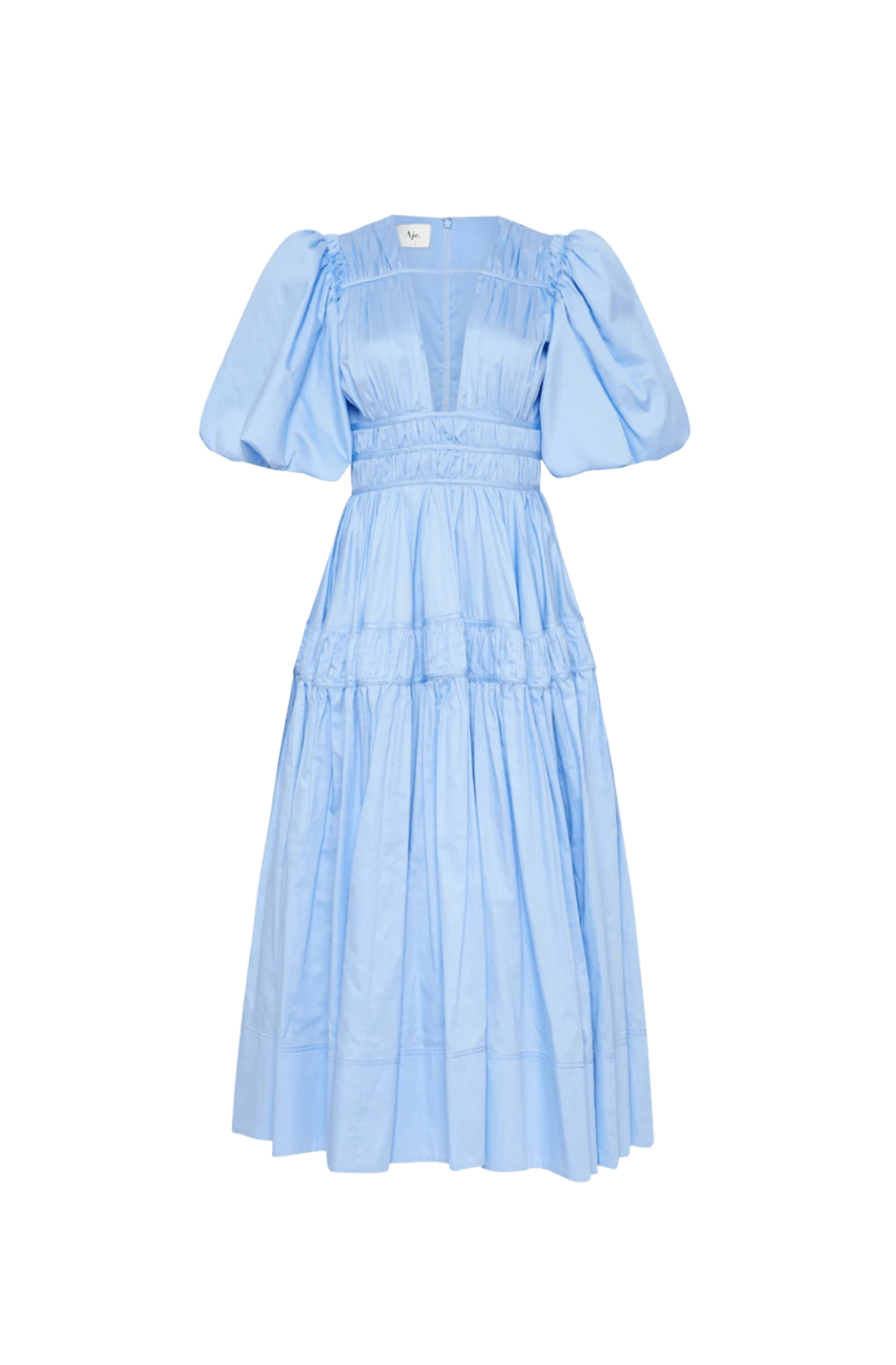 AJE Fallingwater Gathered Midi Dress