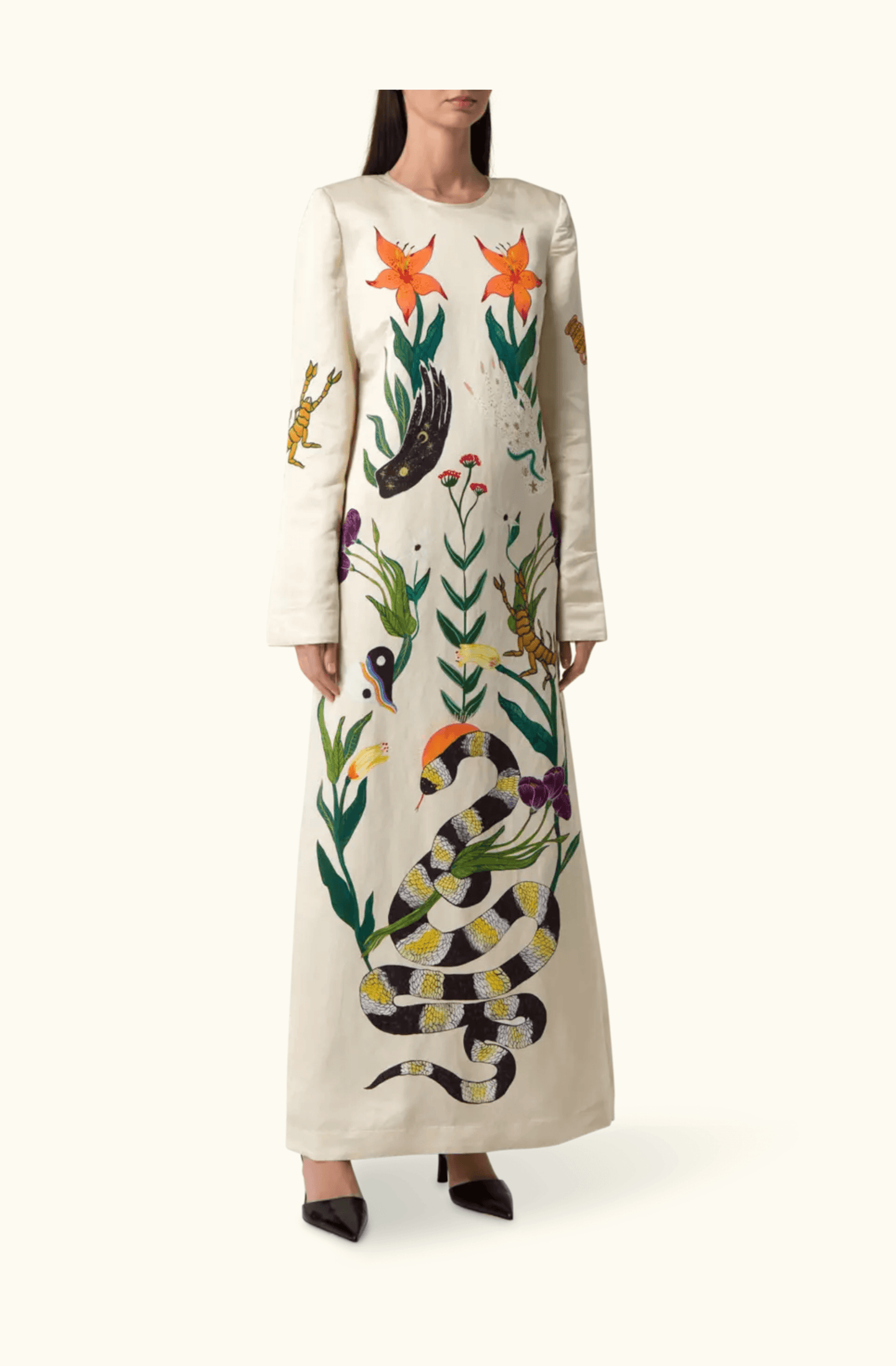 Alémais Zelda Backless Linen-Blend Maxi Dress