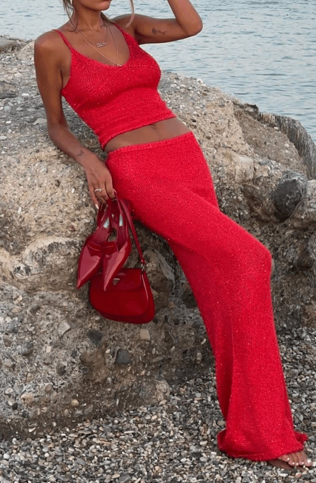 Asta Resort Carolina Camisole & Skirt - Rossa Sequin (Full set or Separates)
