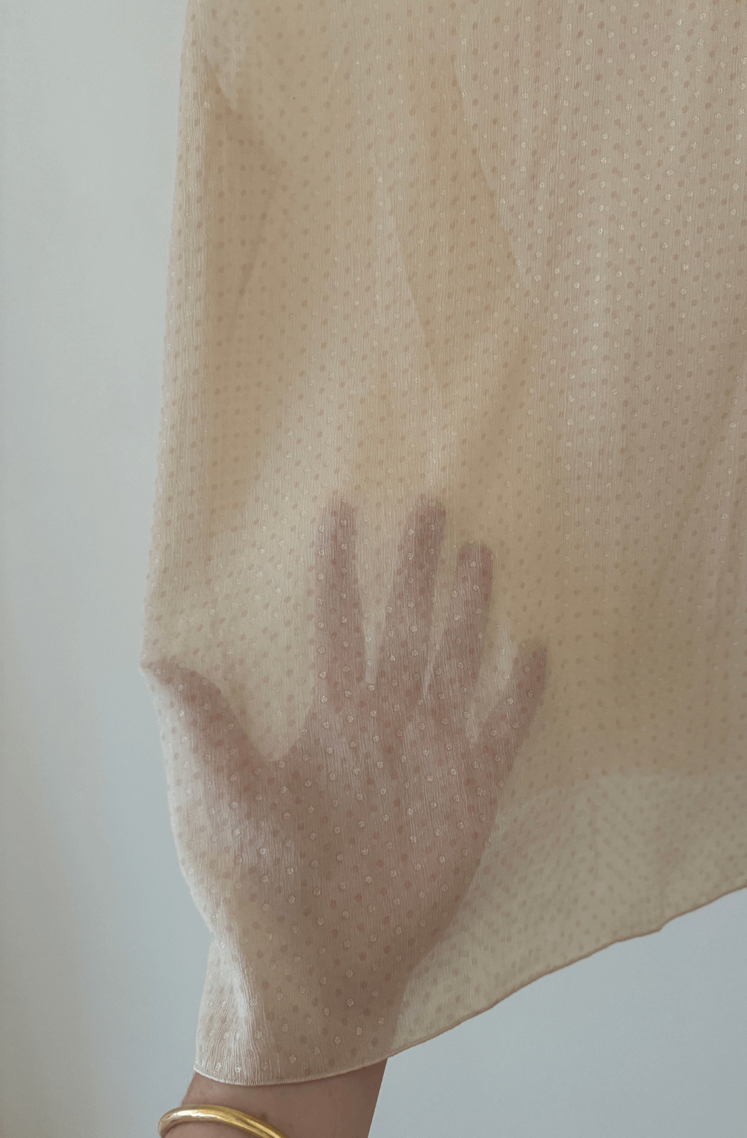 Chanel Vintage Sheer Bloue