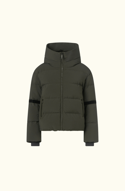 Fuslap Barsy Padded Hooded Down Ski Jacket - Green