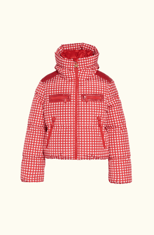 Goldbergh Track Star-Print Ski Jacket - Red