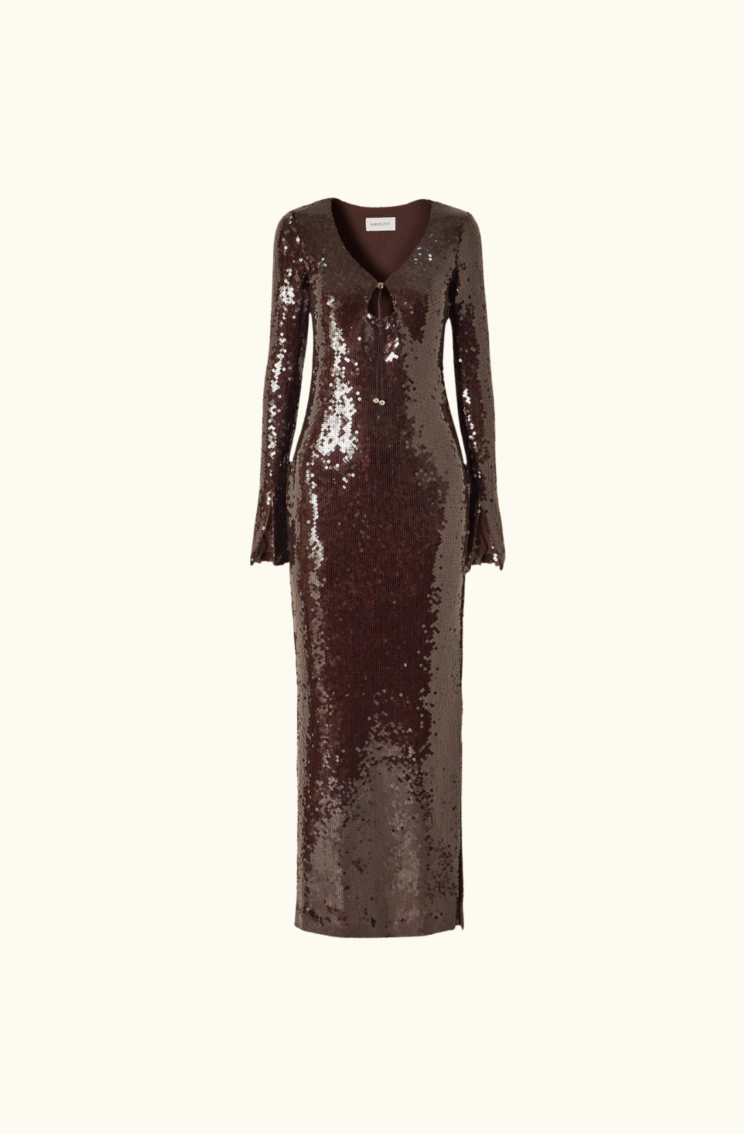 16Arlington Solaria Sequin Midi Dress - Chocolate Brown 16Arlington Solaria Sequin Midi Dress - Chocolate Brown
