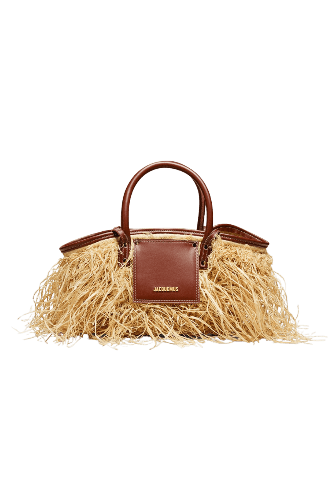 Jacquemus Le Panier Soli Fringed Raffia Tote