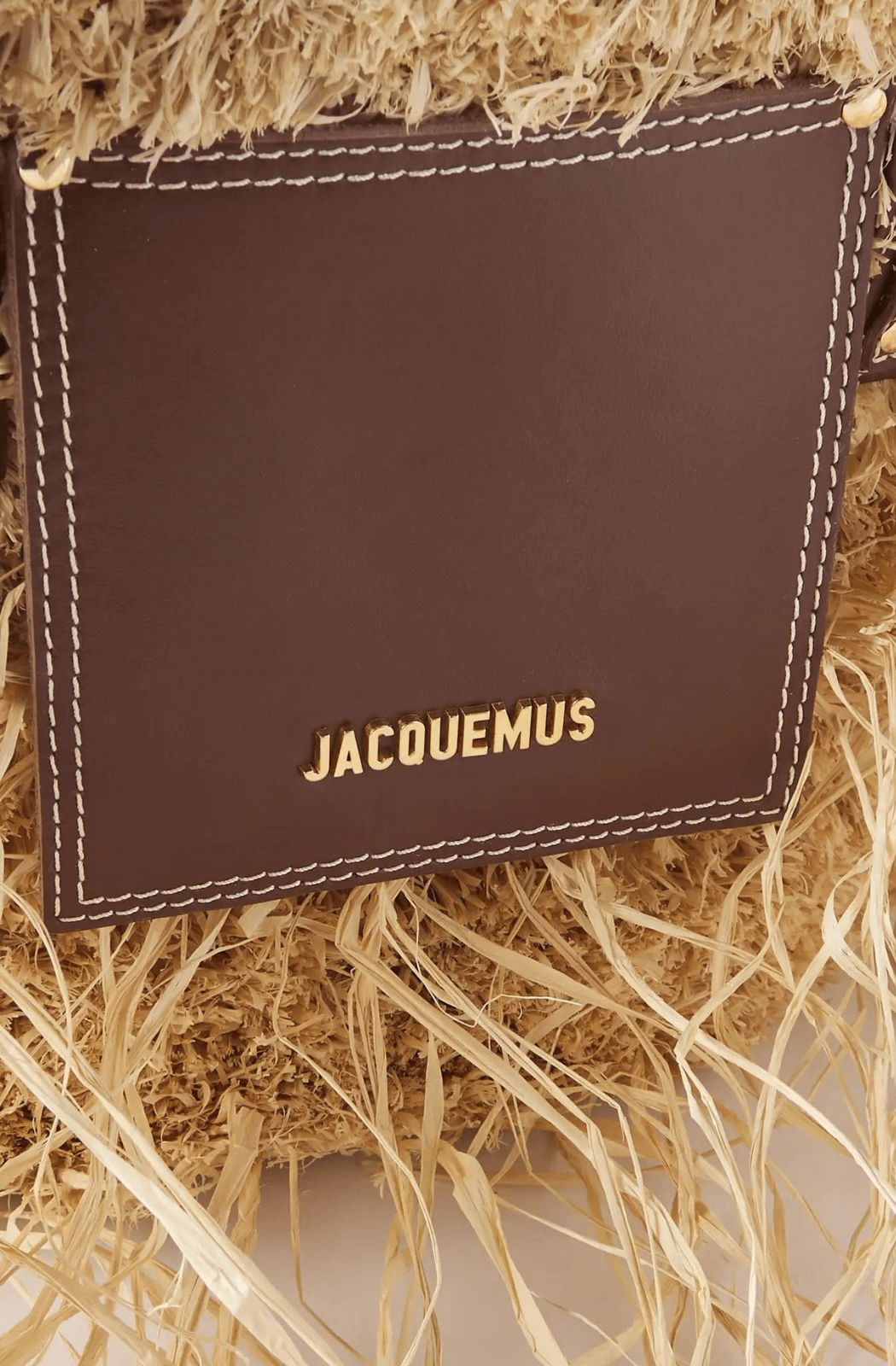 Jacquemus Le Panier Soli Fringed Raffia Tote