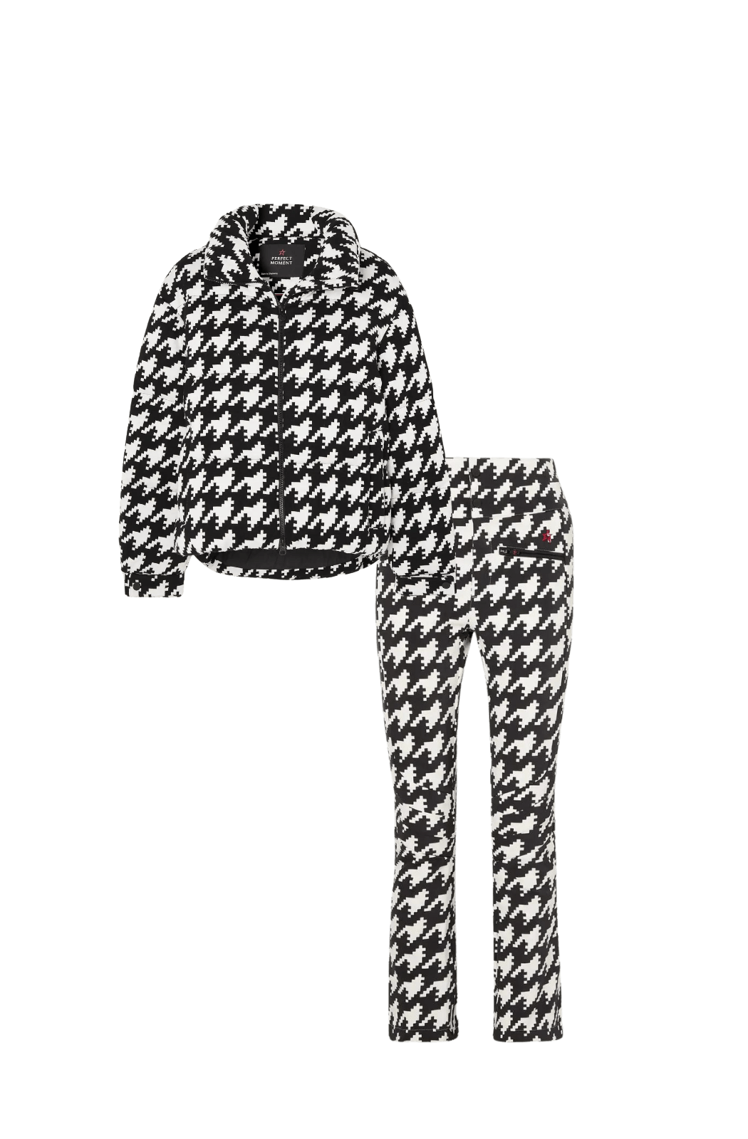 Perfect Moment 'AURORA' Star Gingham Black Print Ski Pants in Size