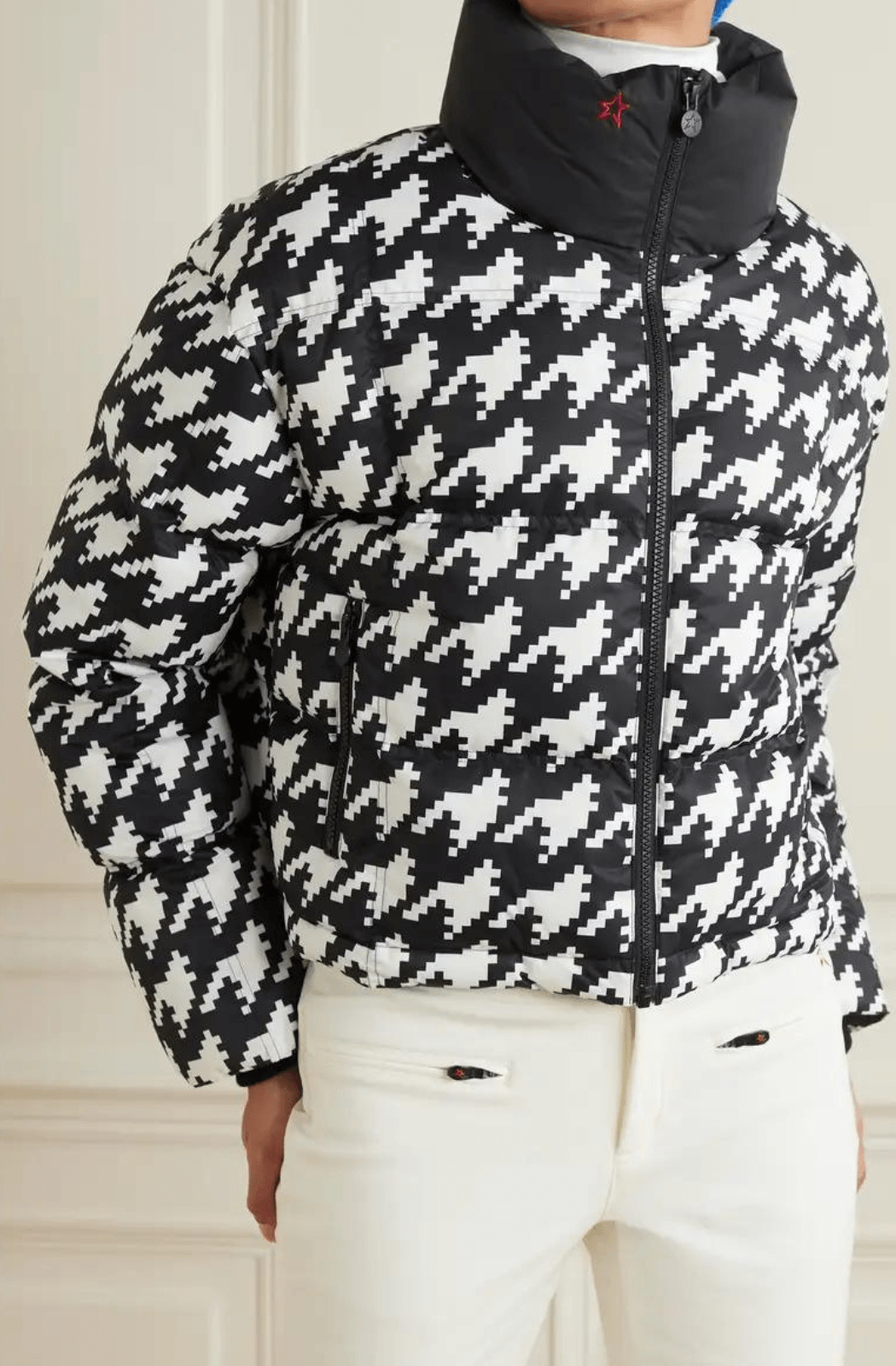 Perfect Moment Nevada Duvet II Quilted Houndstooth Ski Jacket