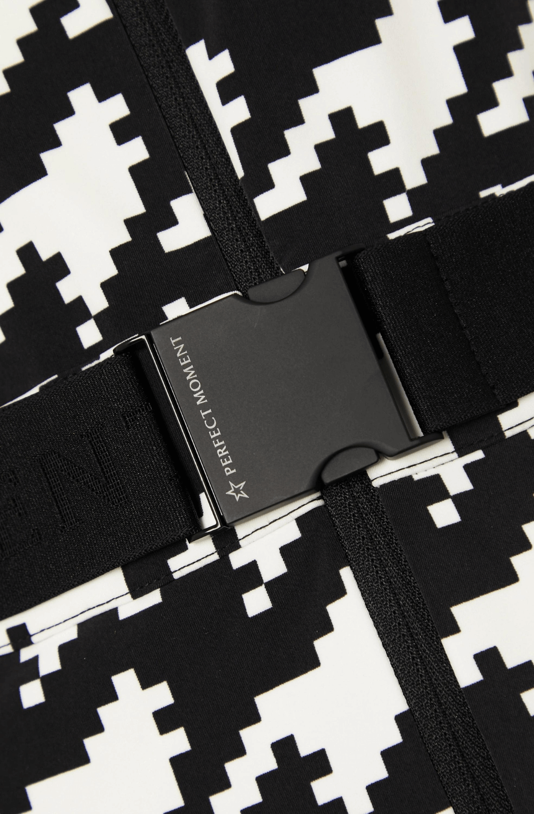 Perfect Moment Ski Suit Star Print Houndstooth belt details