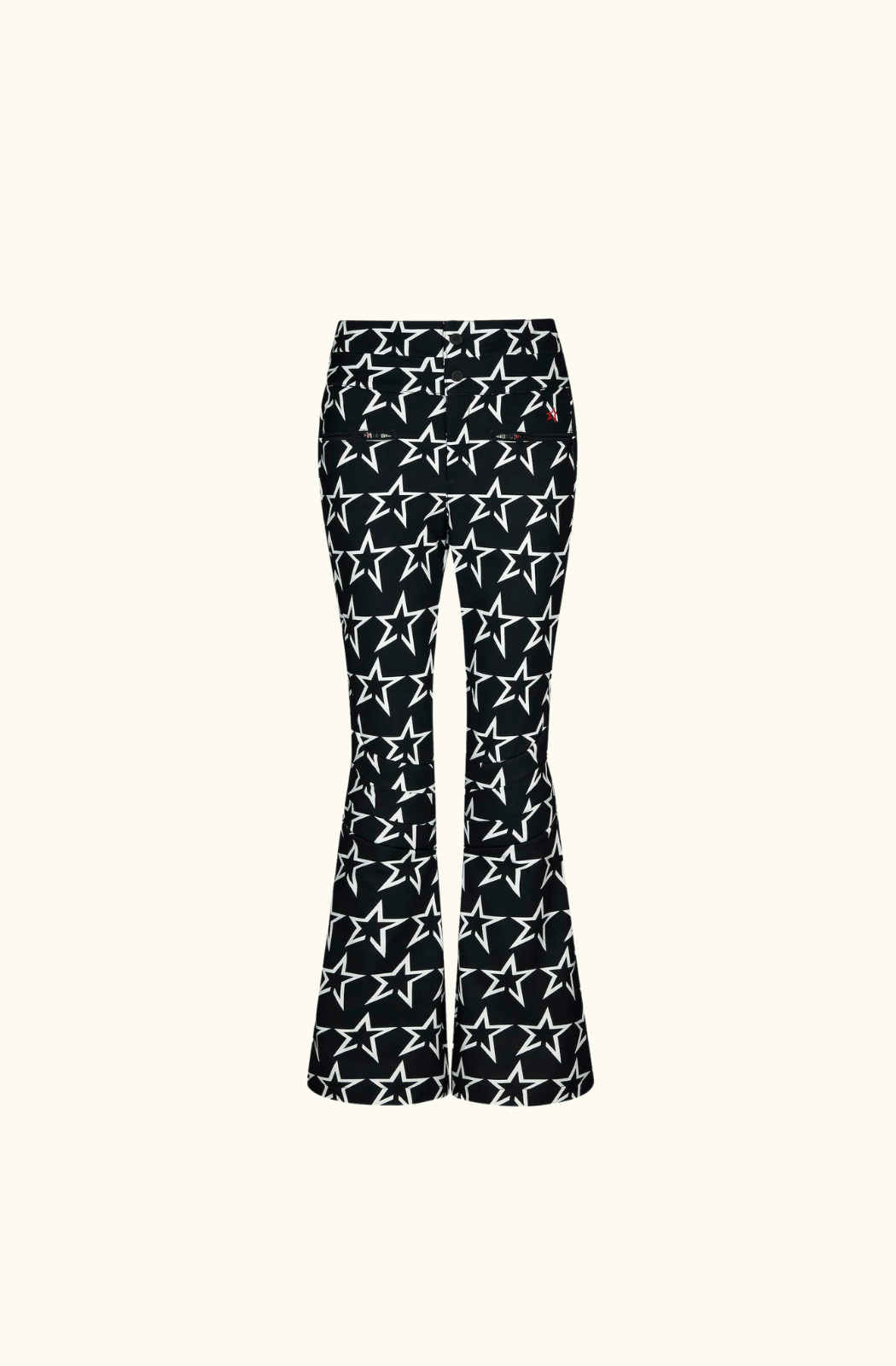 Perfect Moment Star Print High Waist Aurora Flare Ski Trousers