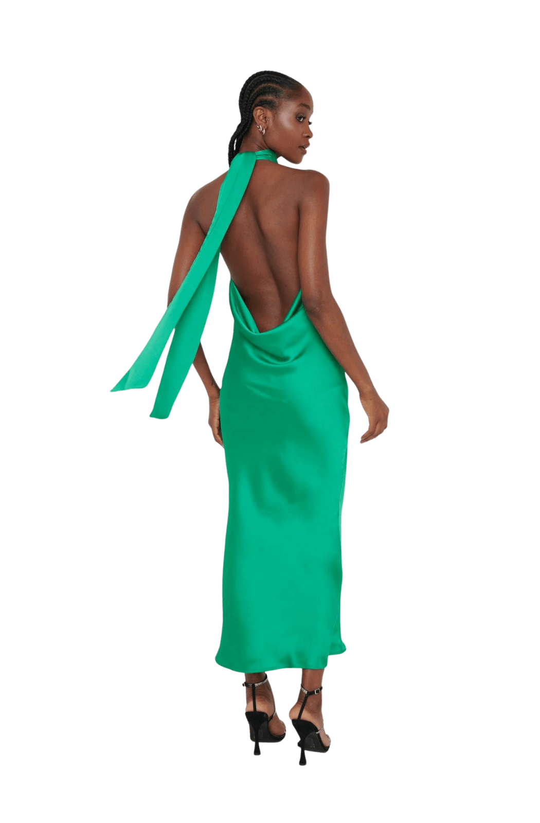 Model Image of Pretty Lavish Raleigh Cowl Back Dress