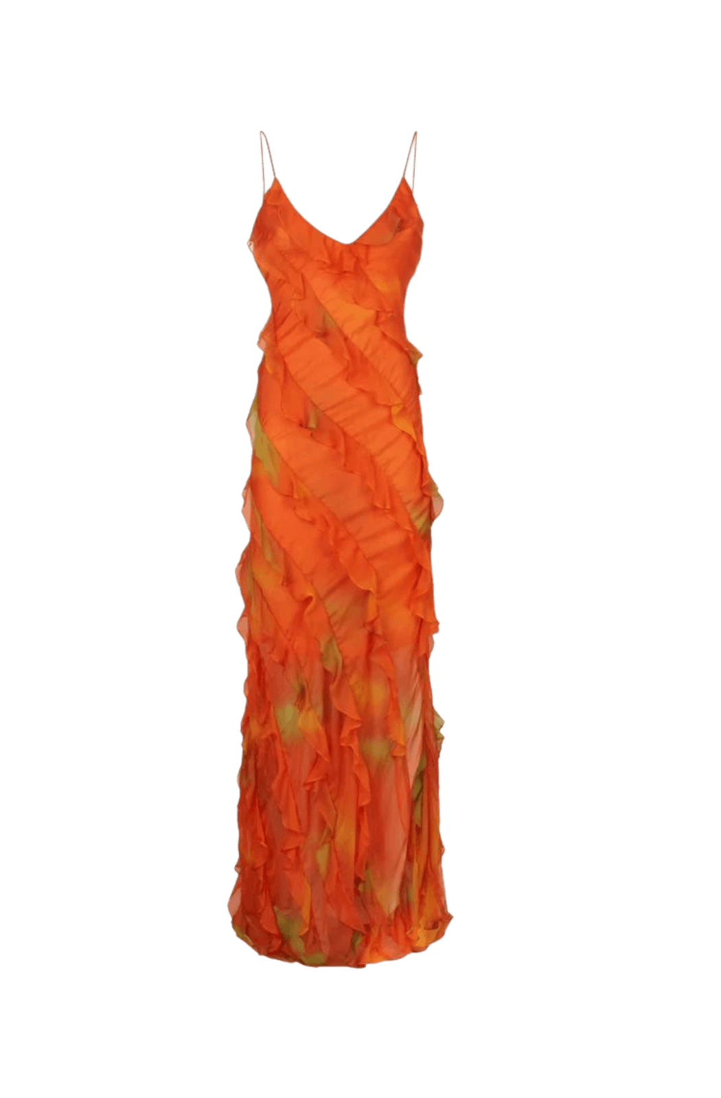 rat and boa orange frill dress Rent Rat & Boa Orange Dress UK 8