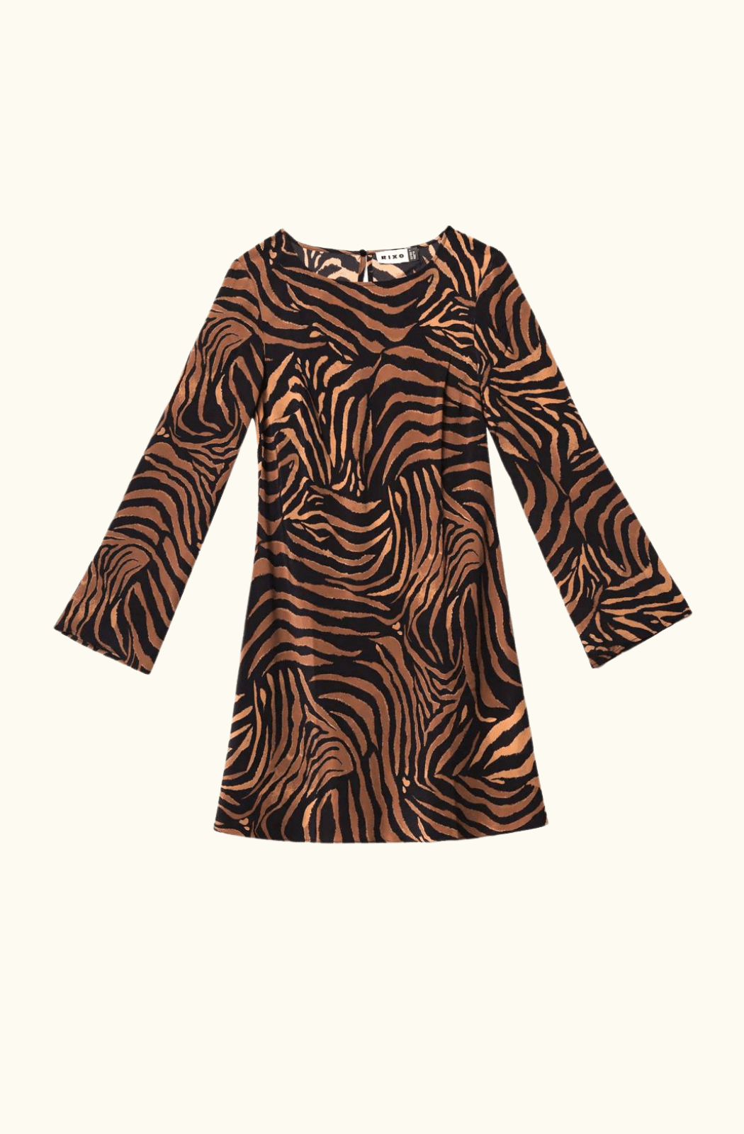 Rails Tiger Print Long Sleeve Mini Dress Size L high quality New