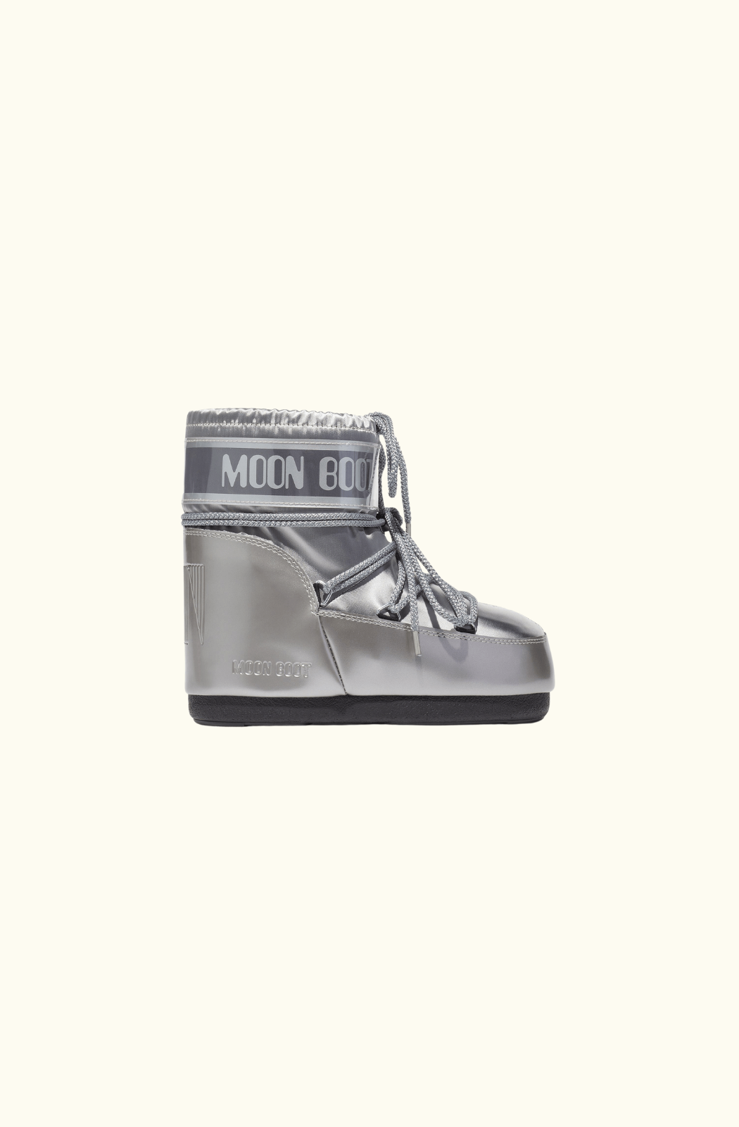 Moon Boot Icon Low - Silver Satin