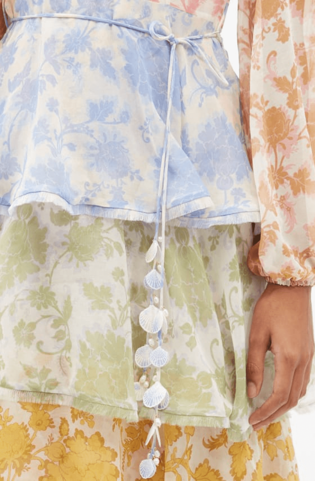 Zimmermann Floral Tiered Midi Dress
