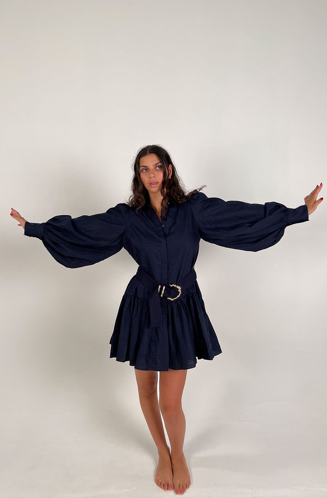 ACLER Drop-Waist Sherwood Mini Dress