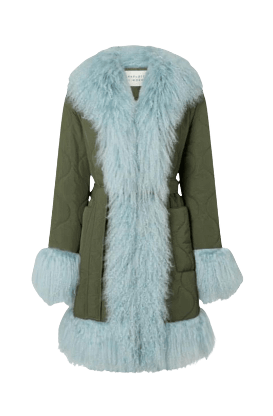 Pistachio Short Puff Coat