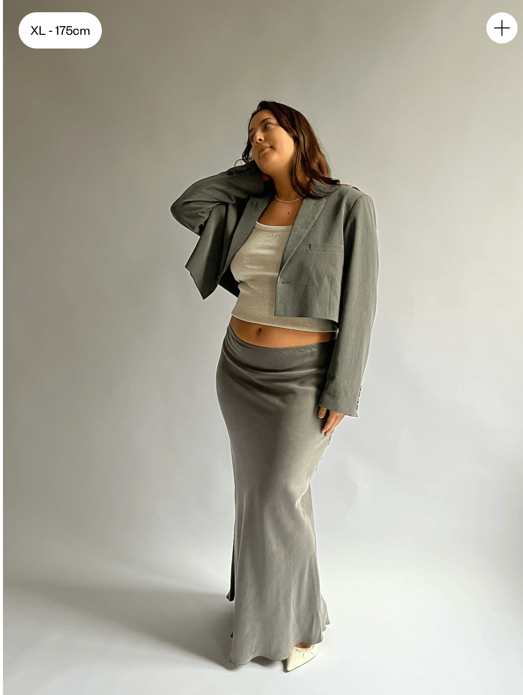 Djerf Avenue Vision Skirt Storm