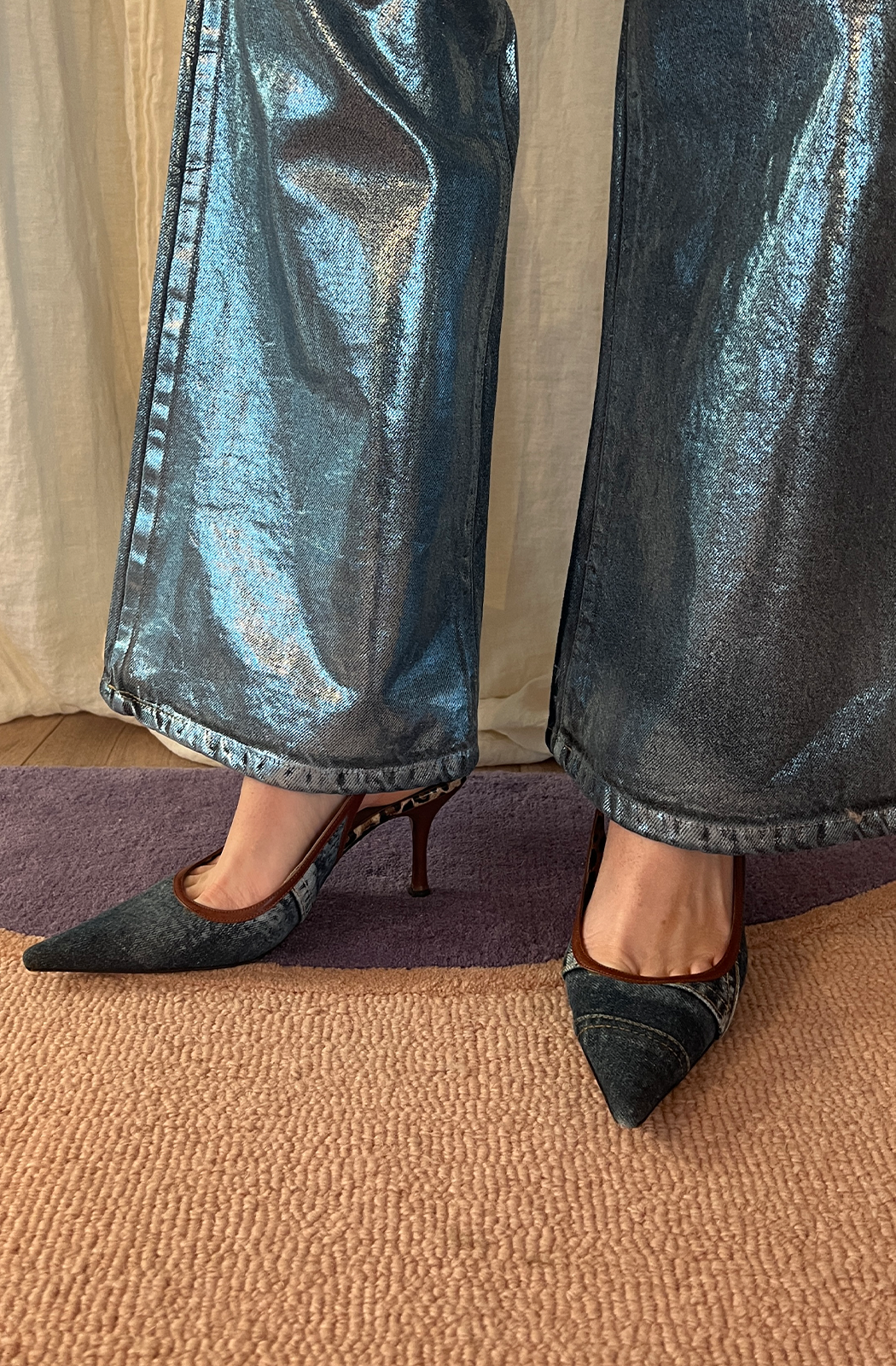 D&G Denim Mules