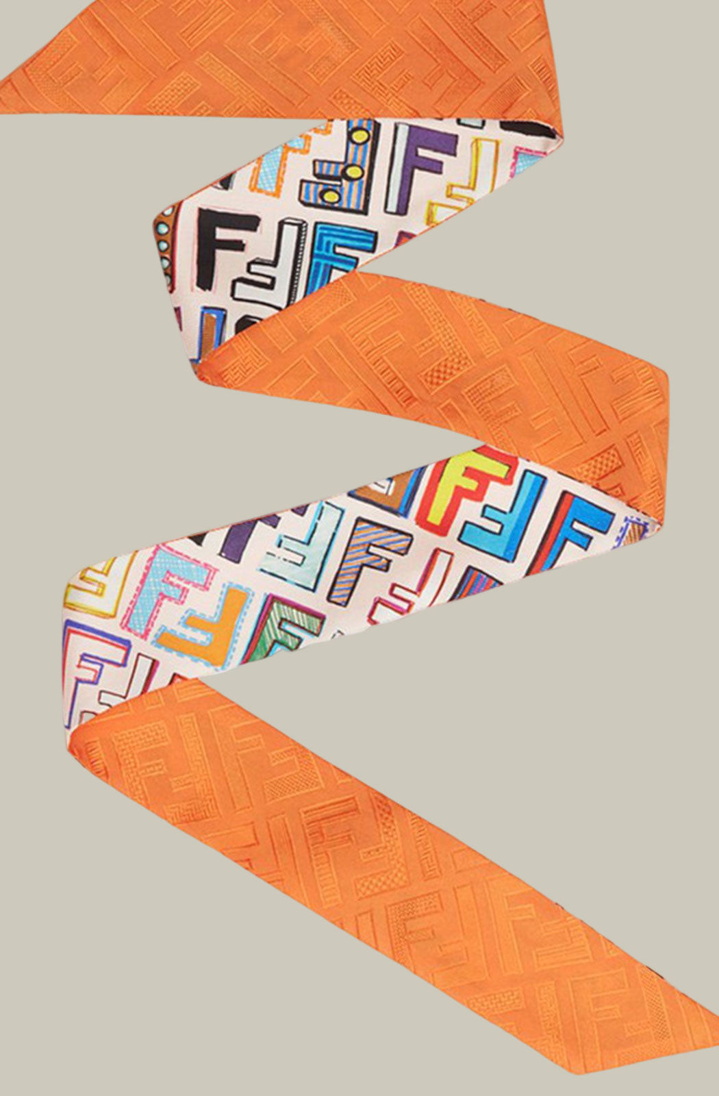 FENDI Fun Fendi Wrappy Orange Logo