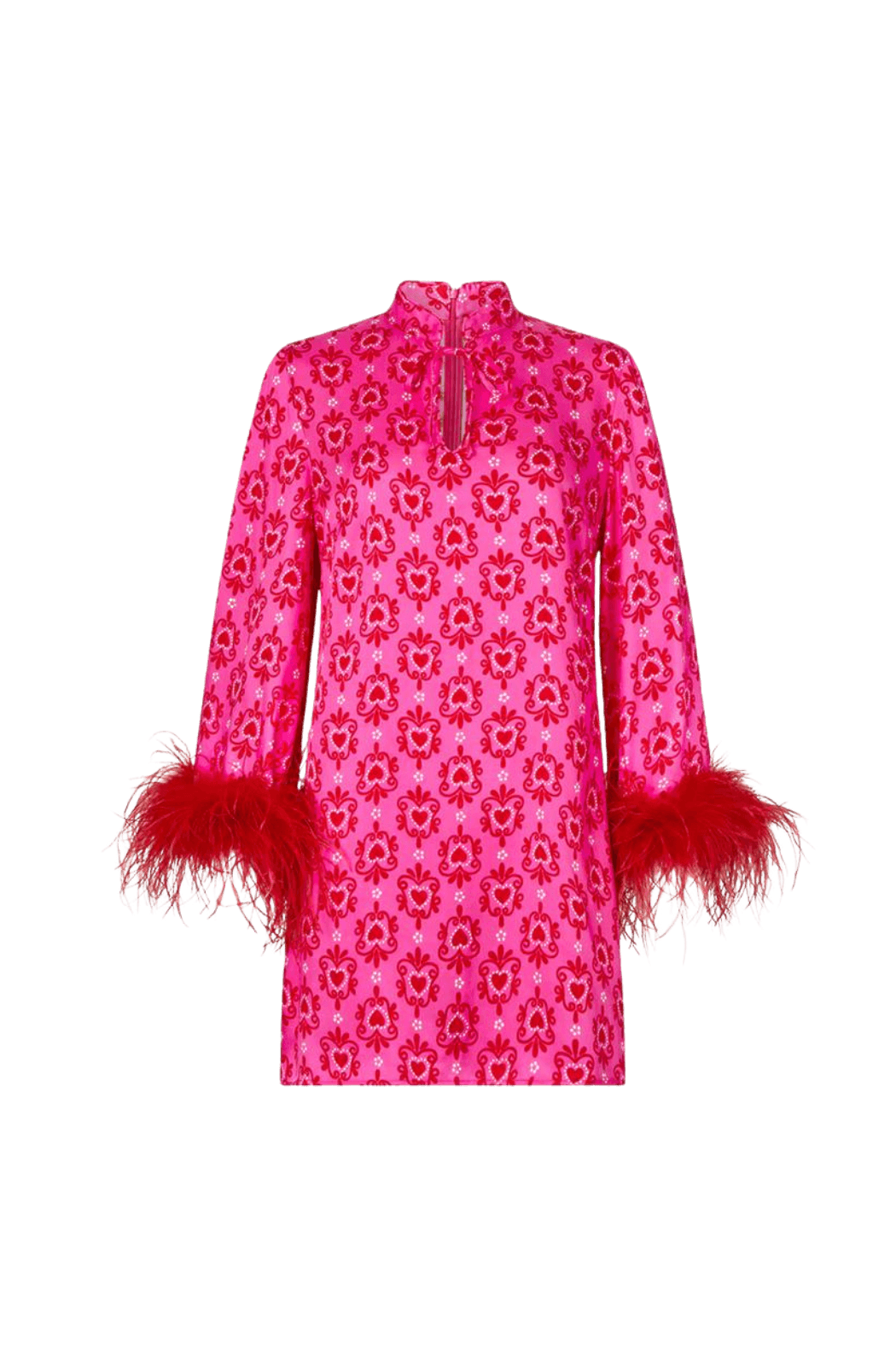 Carlotta Pink Heart Mini Dress