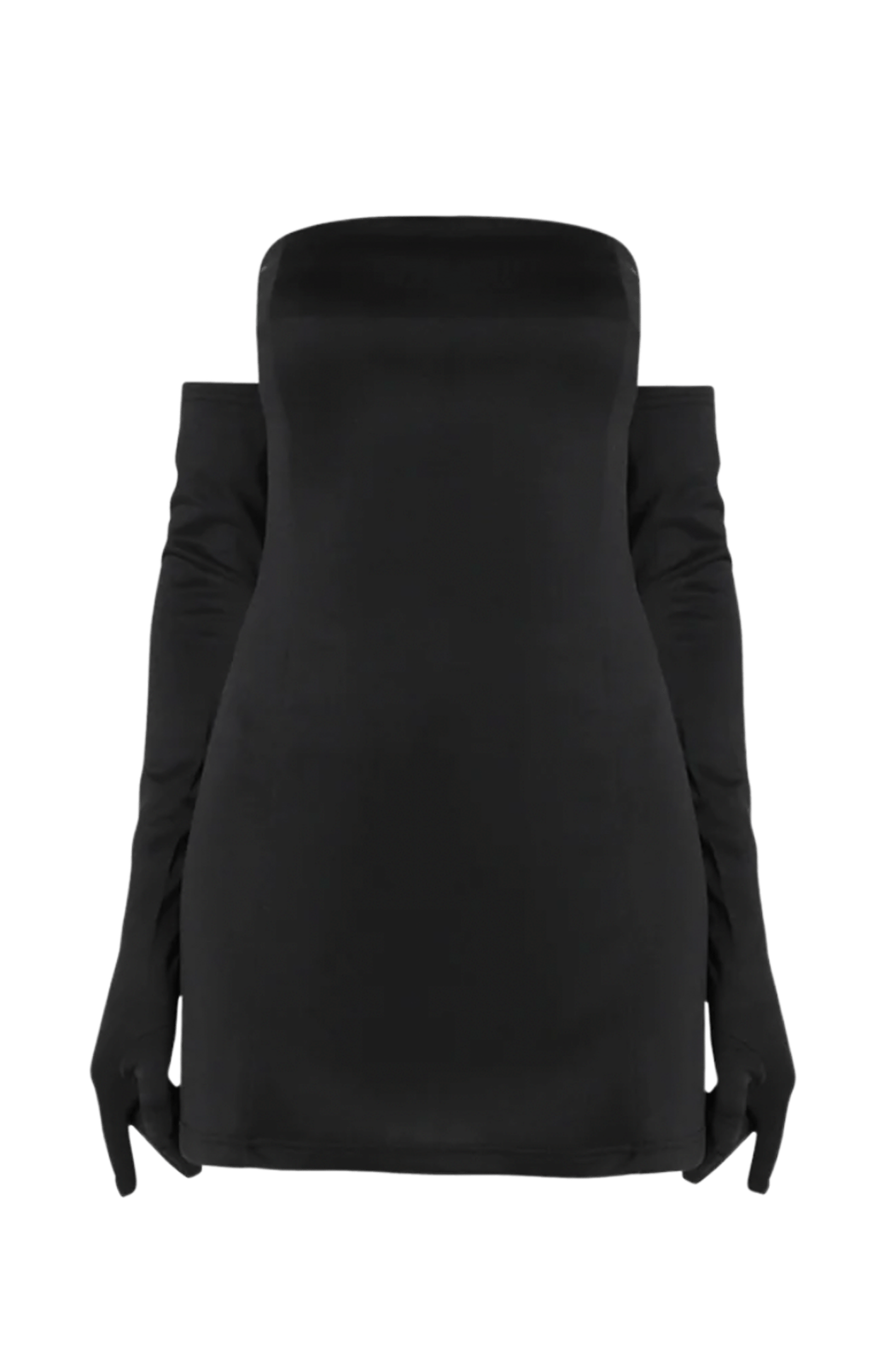 Cupid Dress & Gloves - Black Scuba (optional bows)