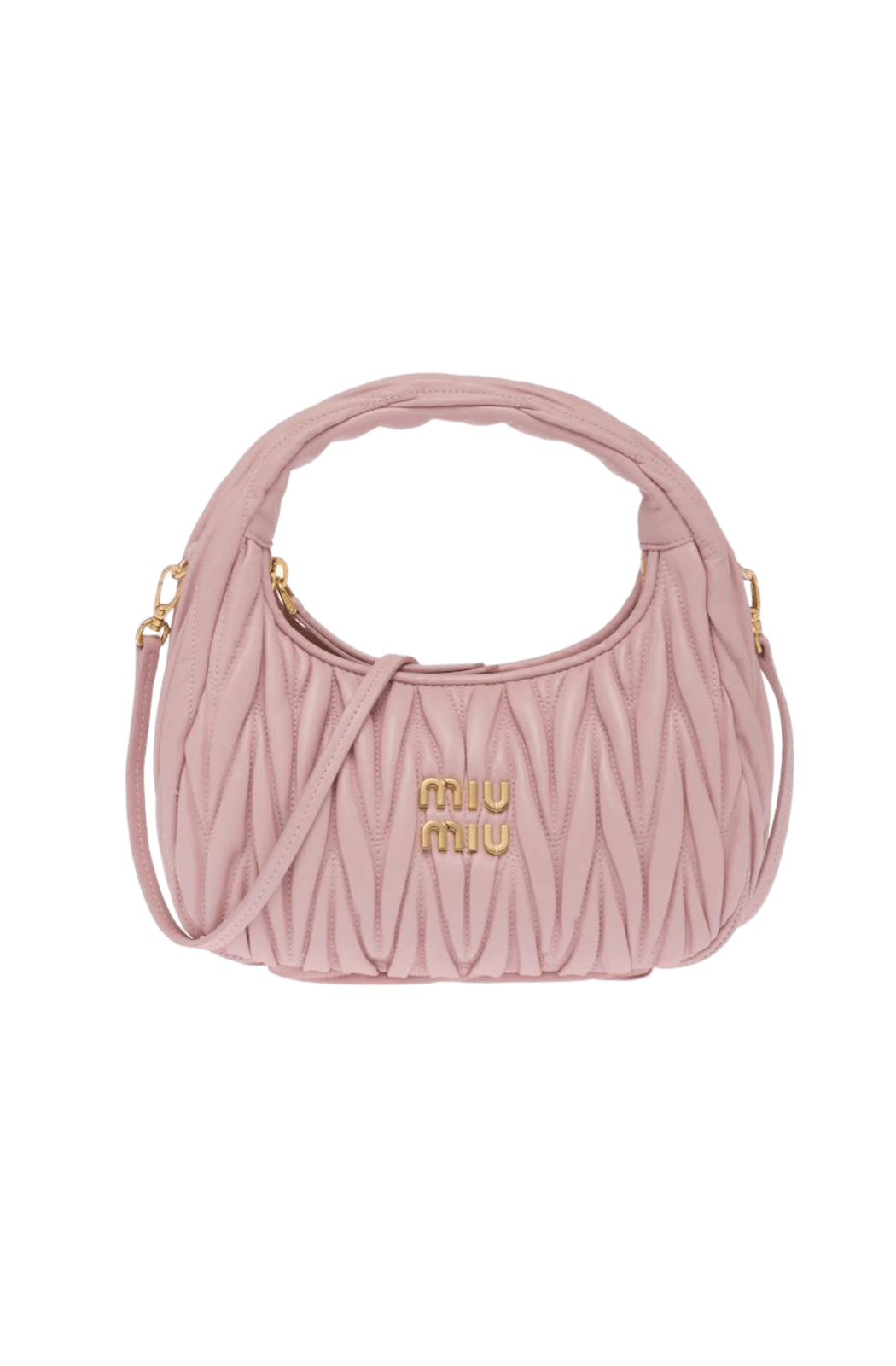 Pink leather hobo bag sales