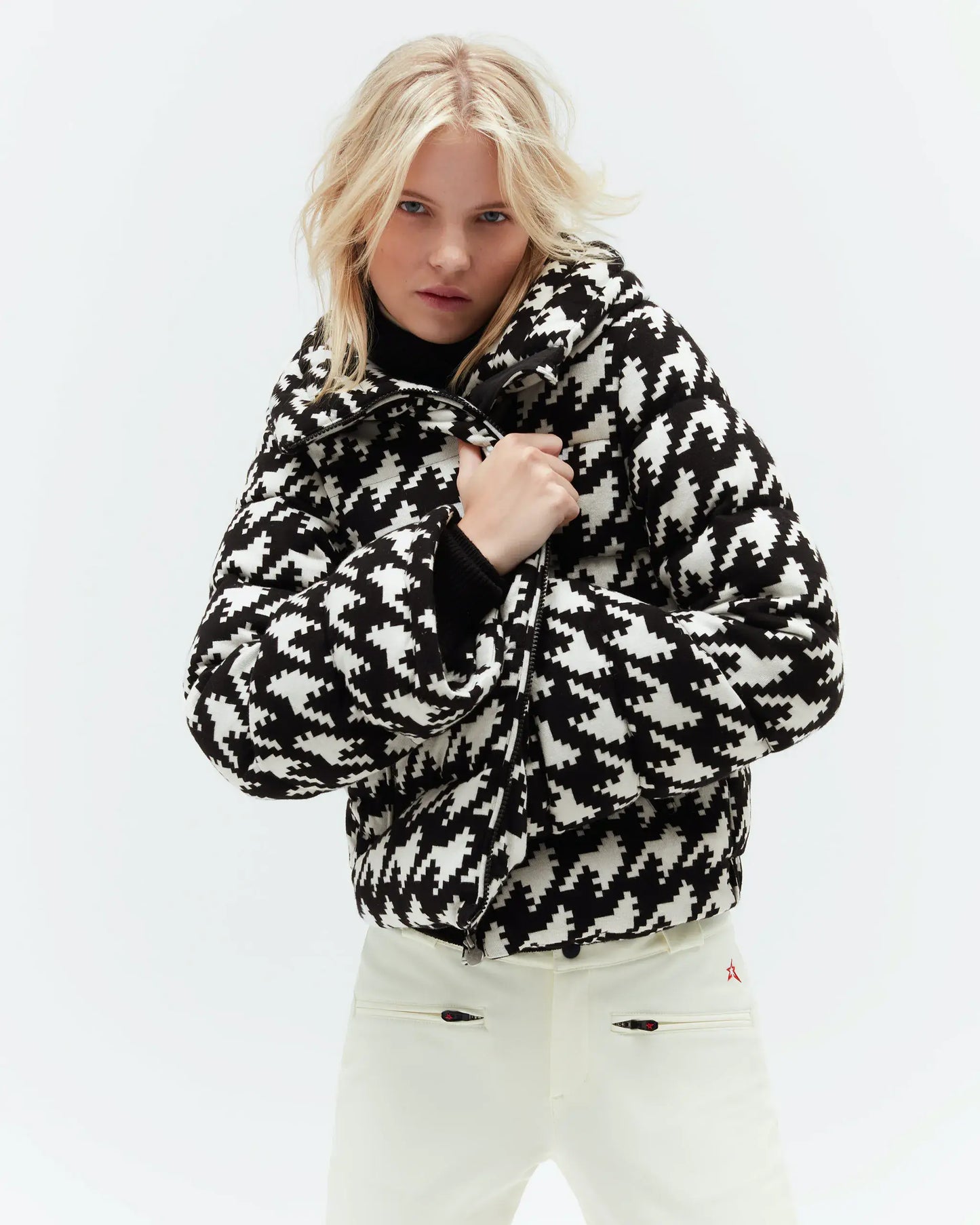 Merino Wool Blend Polar Flare Jacket By Perfect Moment