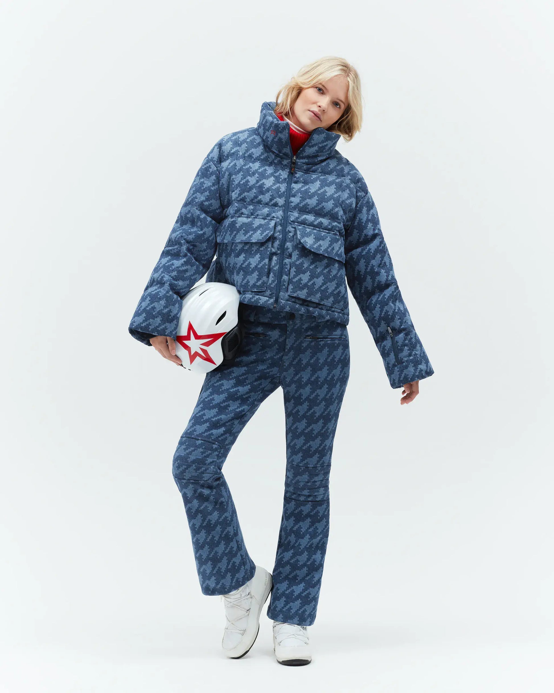 Perfect Moment x DL1961 Denim Nevada Jacket Size XL Front Model Image Available For Rental