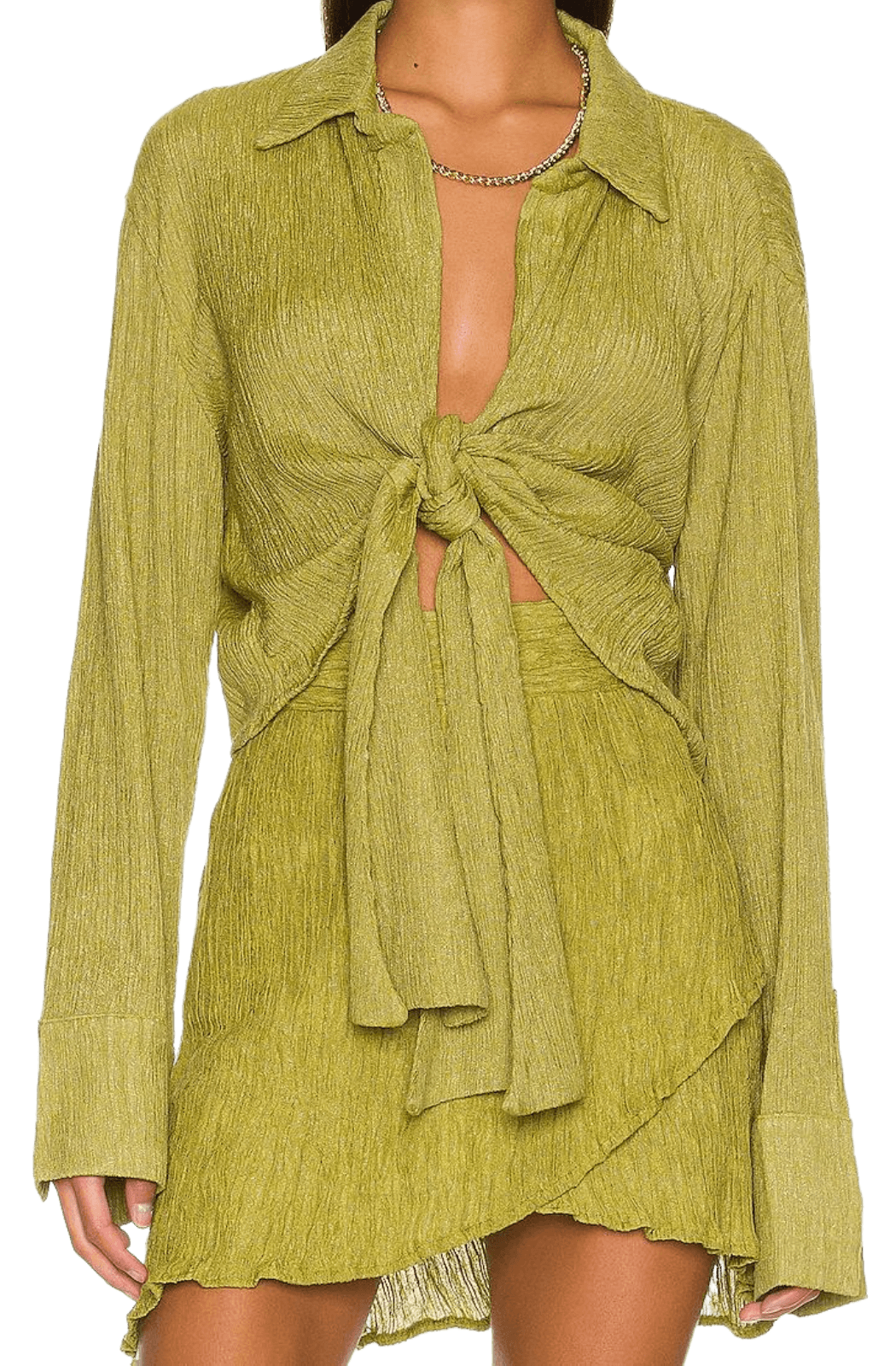 Vea Blouse & Salsa Skirt - Agave