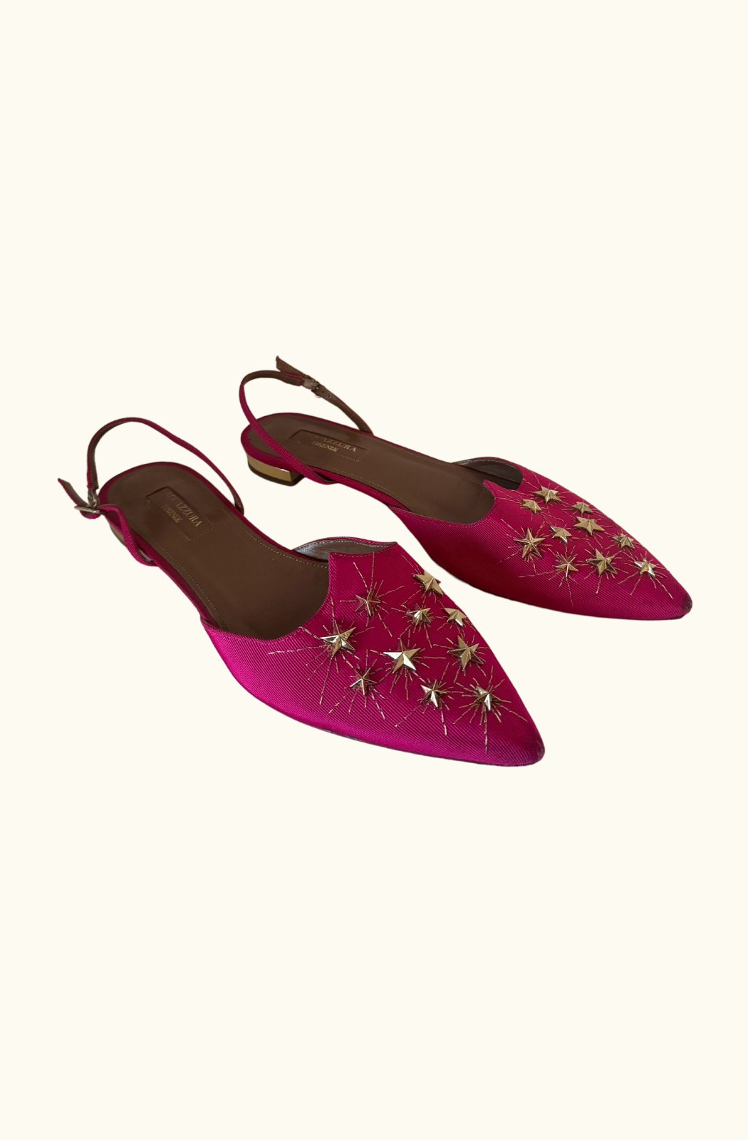 Aquazzura Nairobi Slingback Ballet Flats - Paradise Pink UK5