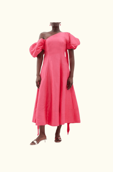 arista midi dress Arista Tulip Sleeve Midi Dress – Borrowed From
