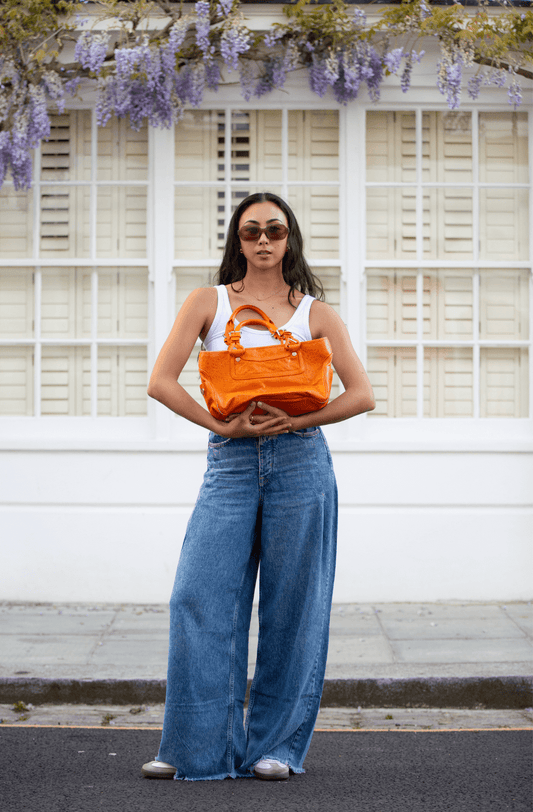 Céline Vintage Orange Boogie Bag