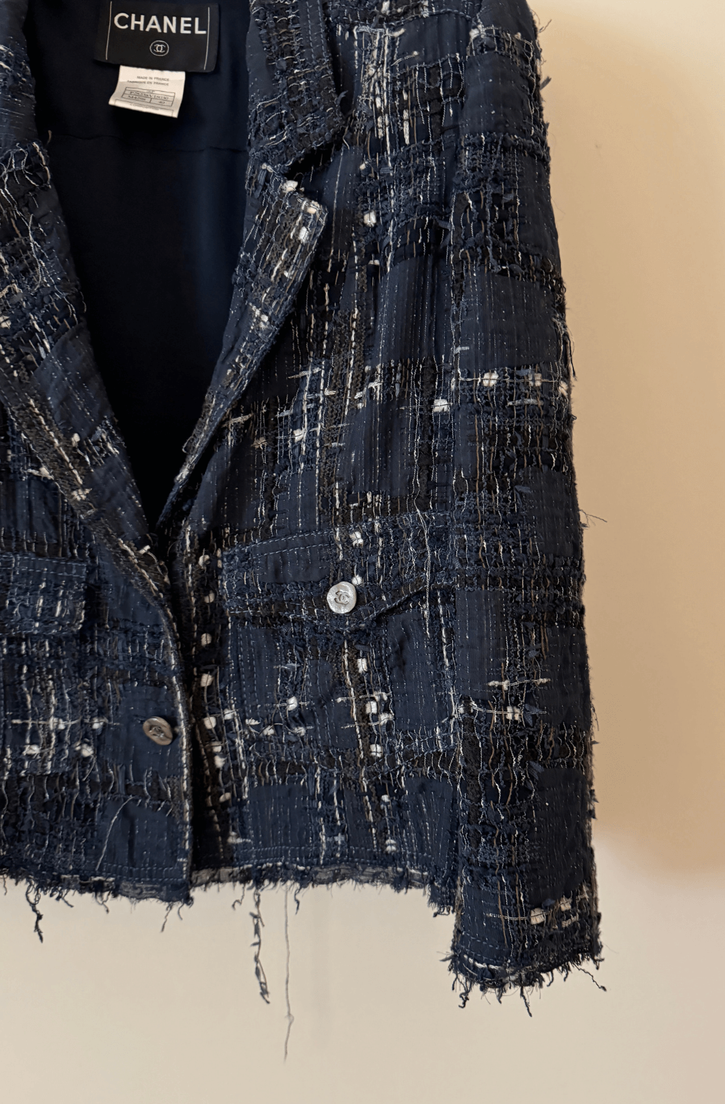 Chanel Vintage Tweed Jacket - Blue