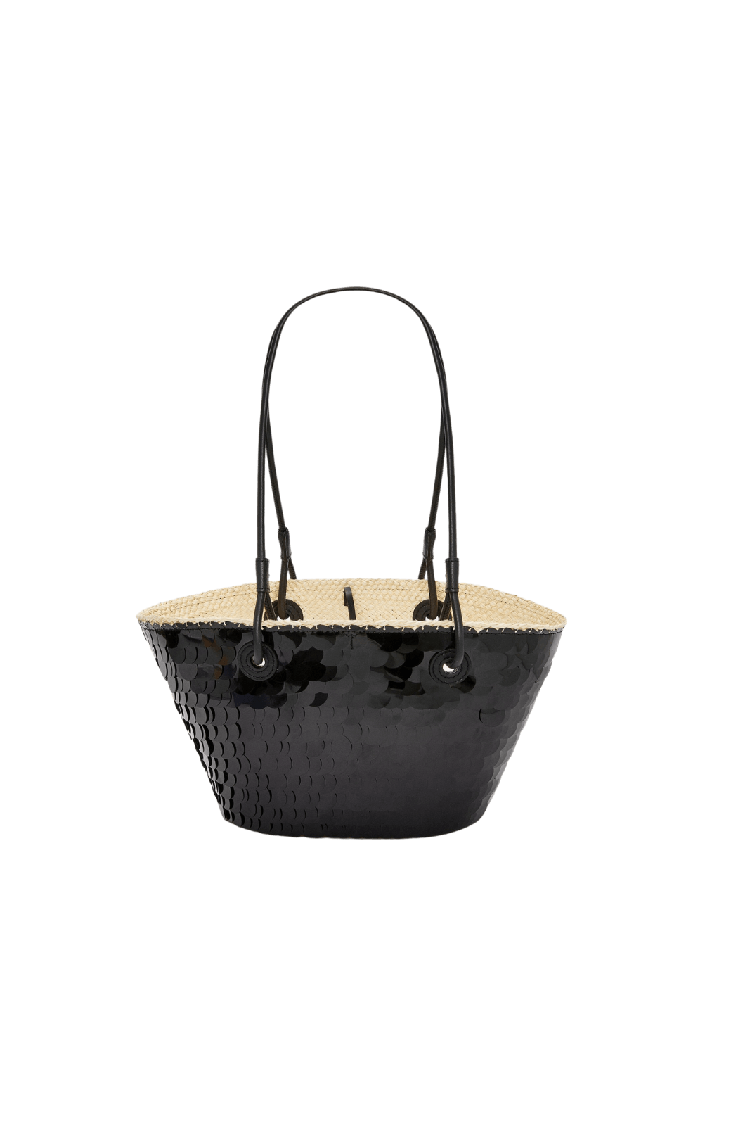 Loewe Sequin Small Anagram Basket Bag - Black