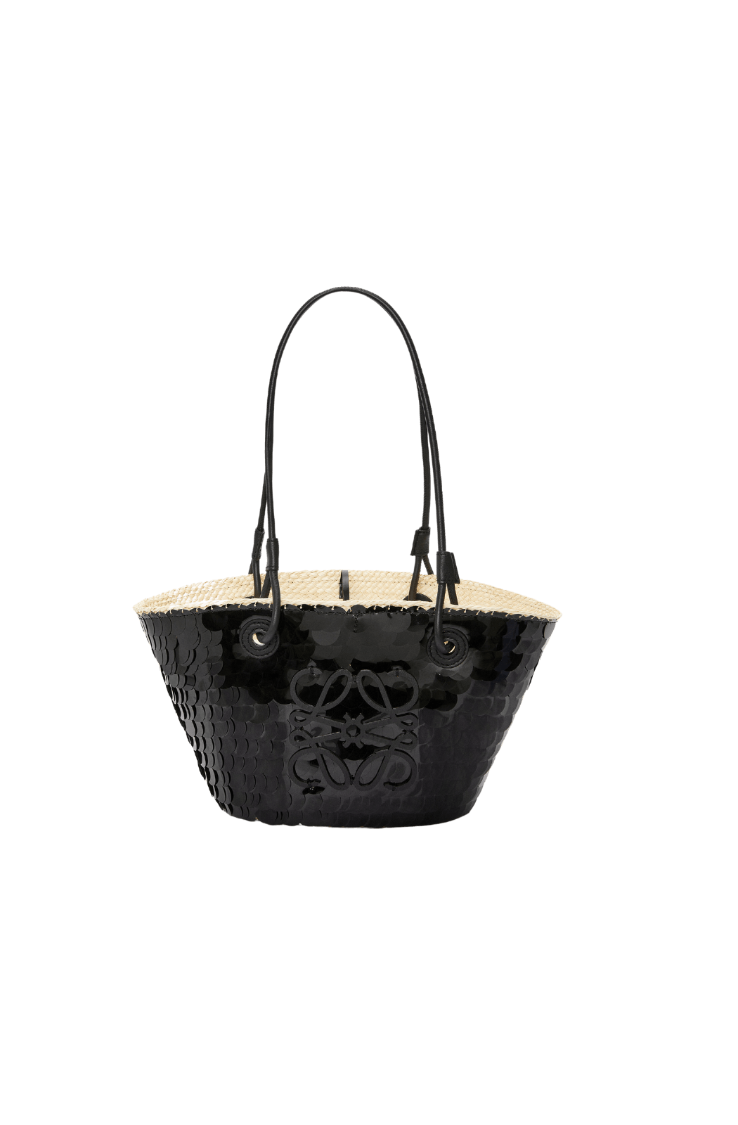 Loewe Sequin Small Anagram Basket Bag - Black – Borrowed From