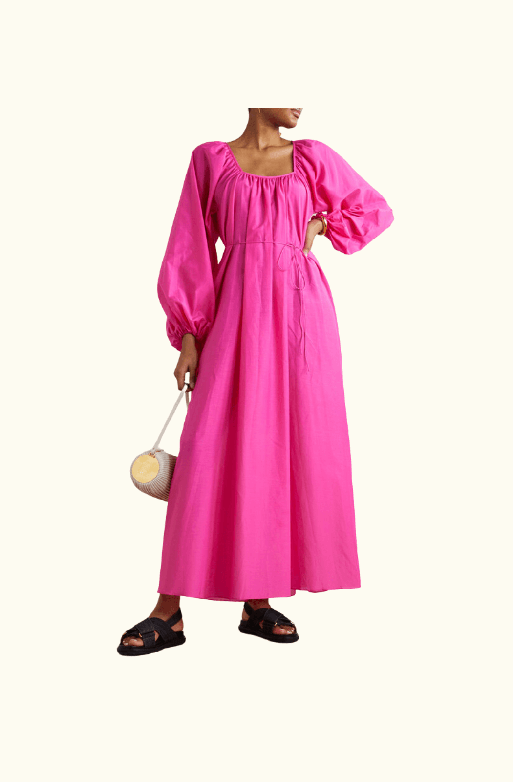 Matteau Decolette Maxi Dress - Pink