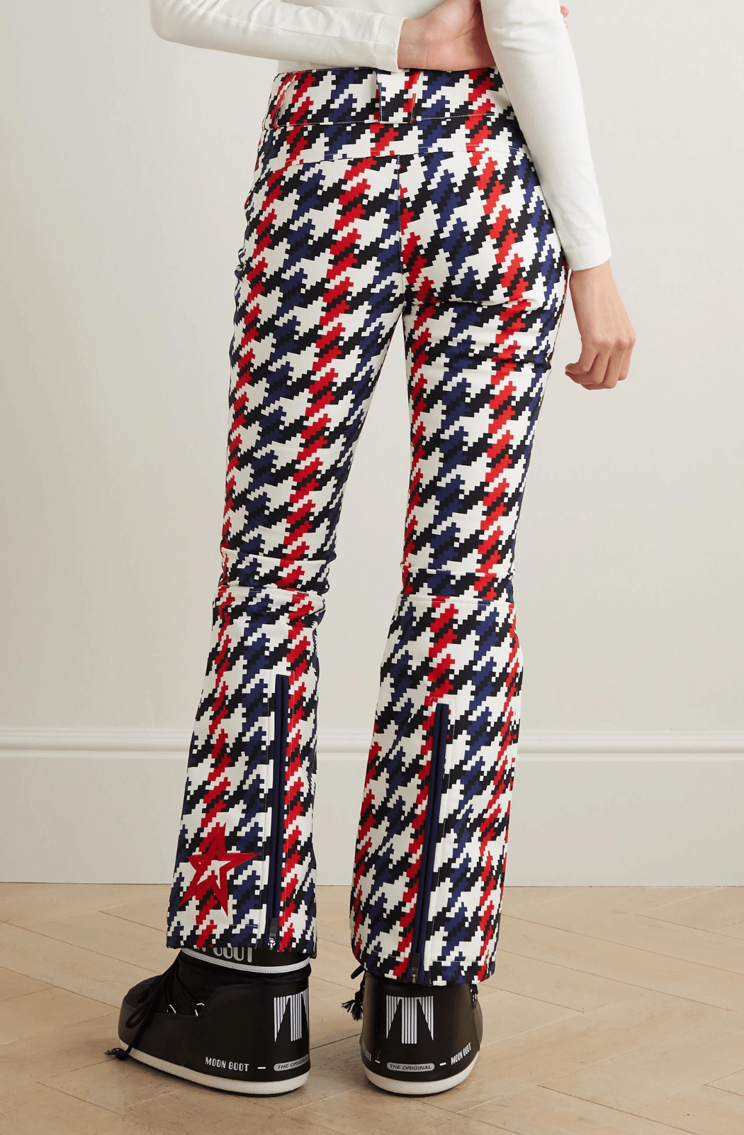 Perfect Moment Blue Print Aurora Flared Ski Trousers - Red – Borrowed From