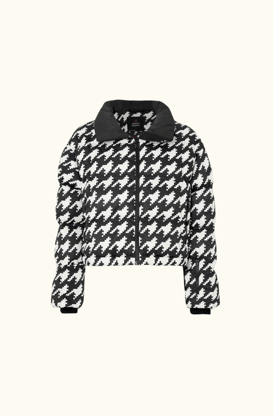 Perfect Moment Nevada Duvet II Quilted Houndstooth Ski Jacket