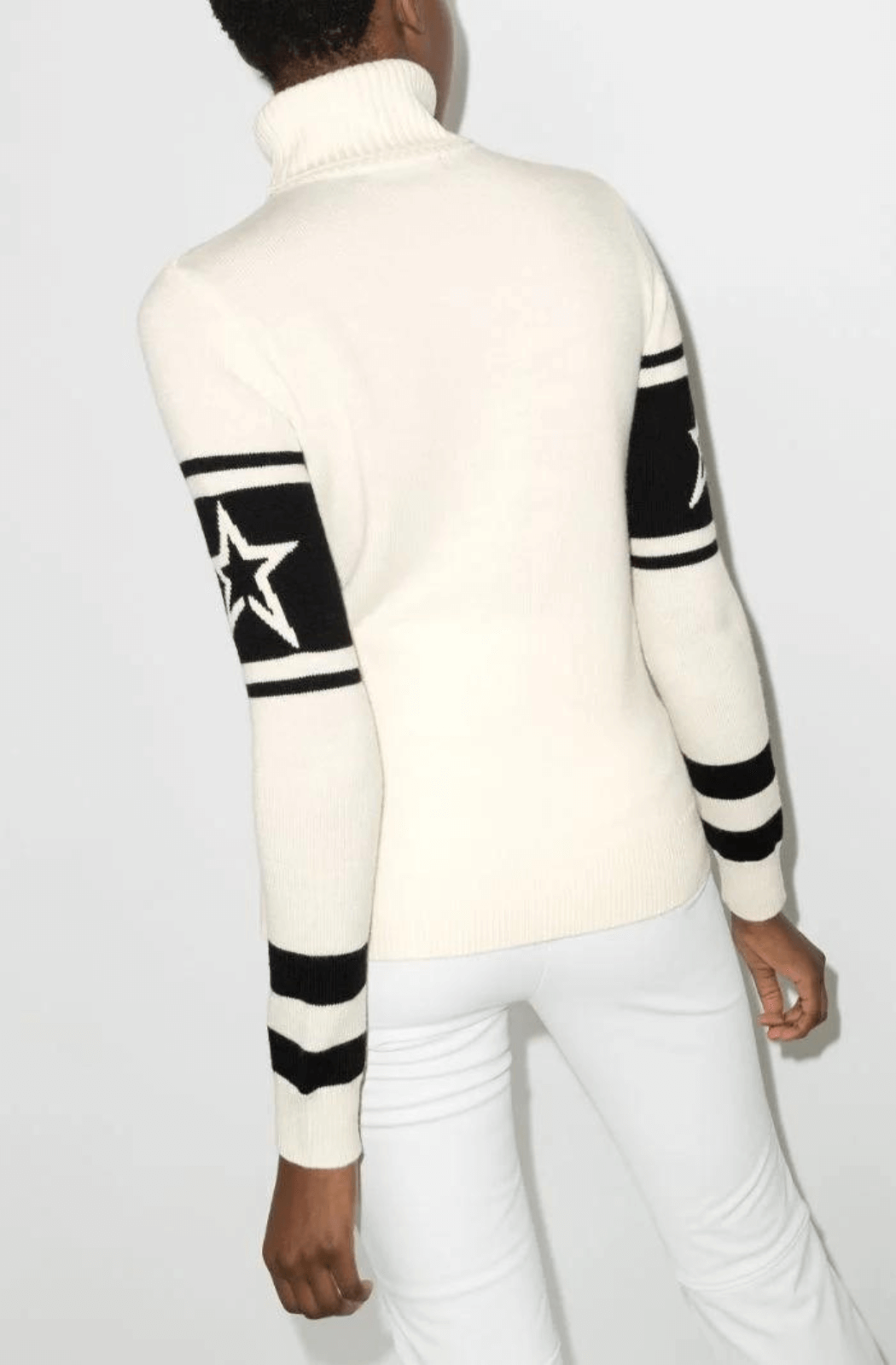 SKI Merino Wool-Jacquard Turtleneck Sweater - Medium