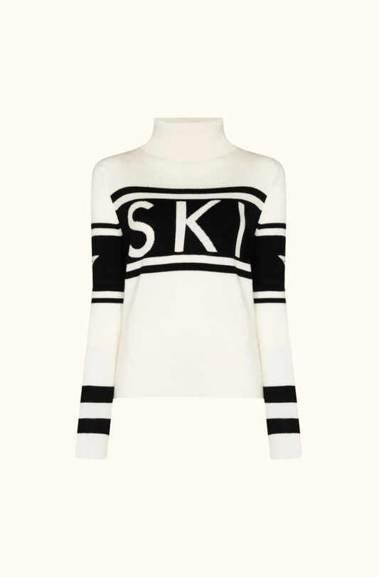 SKI Merino Wool-Jacquard Turtleneck Sweater - Medium