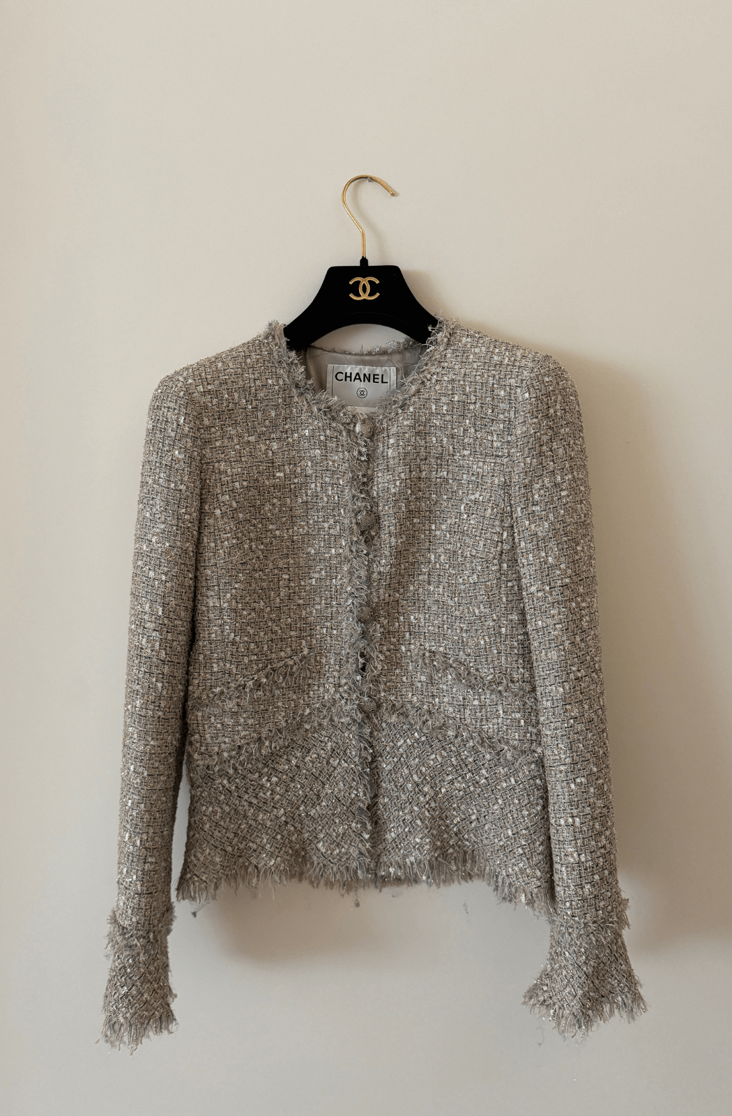 Chanel Vintage Tweed Jacket - Beige